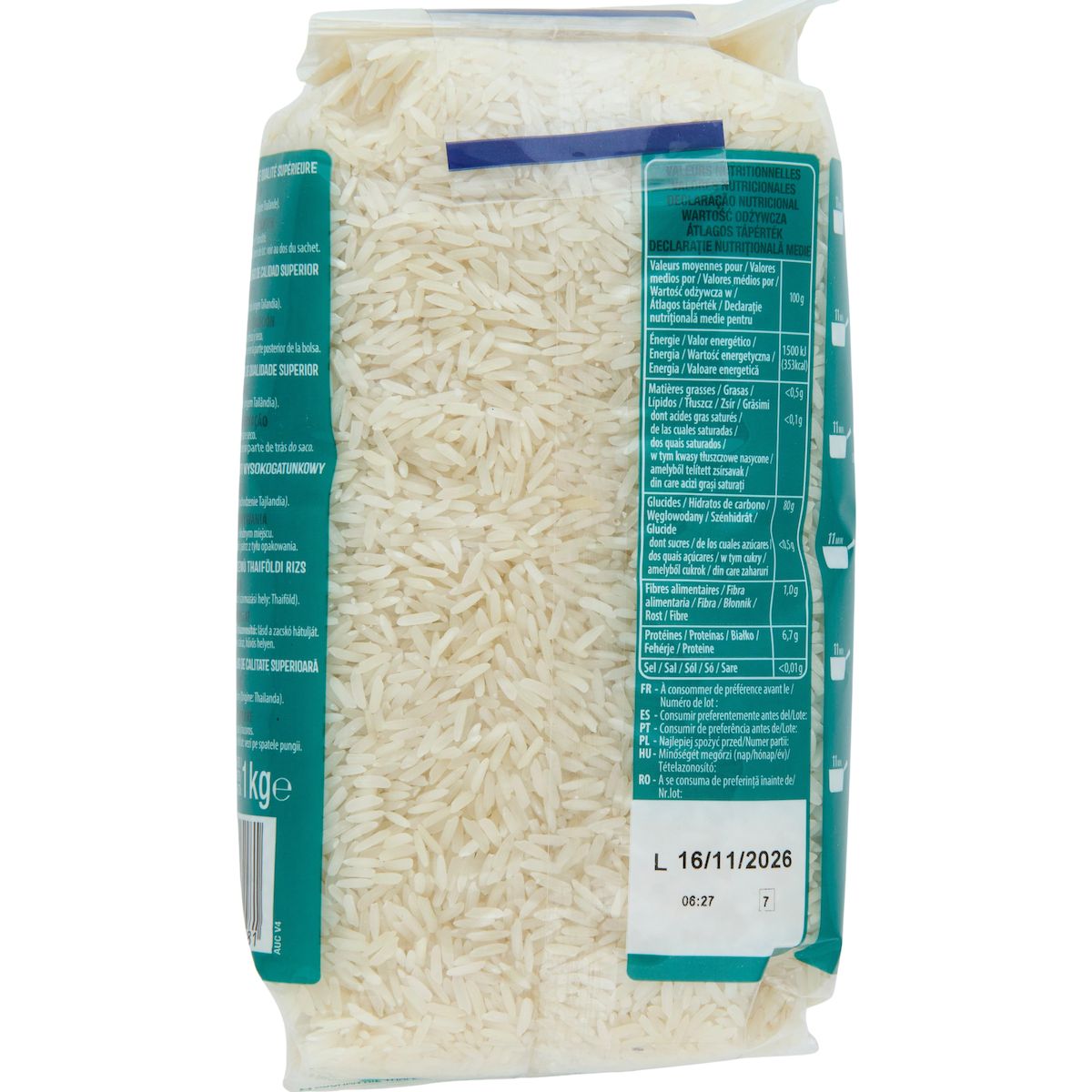 AUCHAN Riz thaï prêt en 11min 1kg