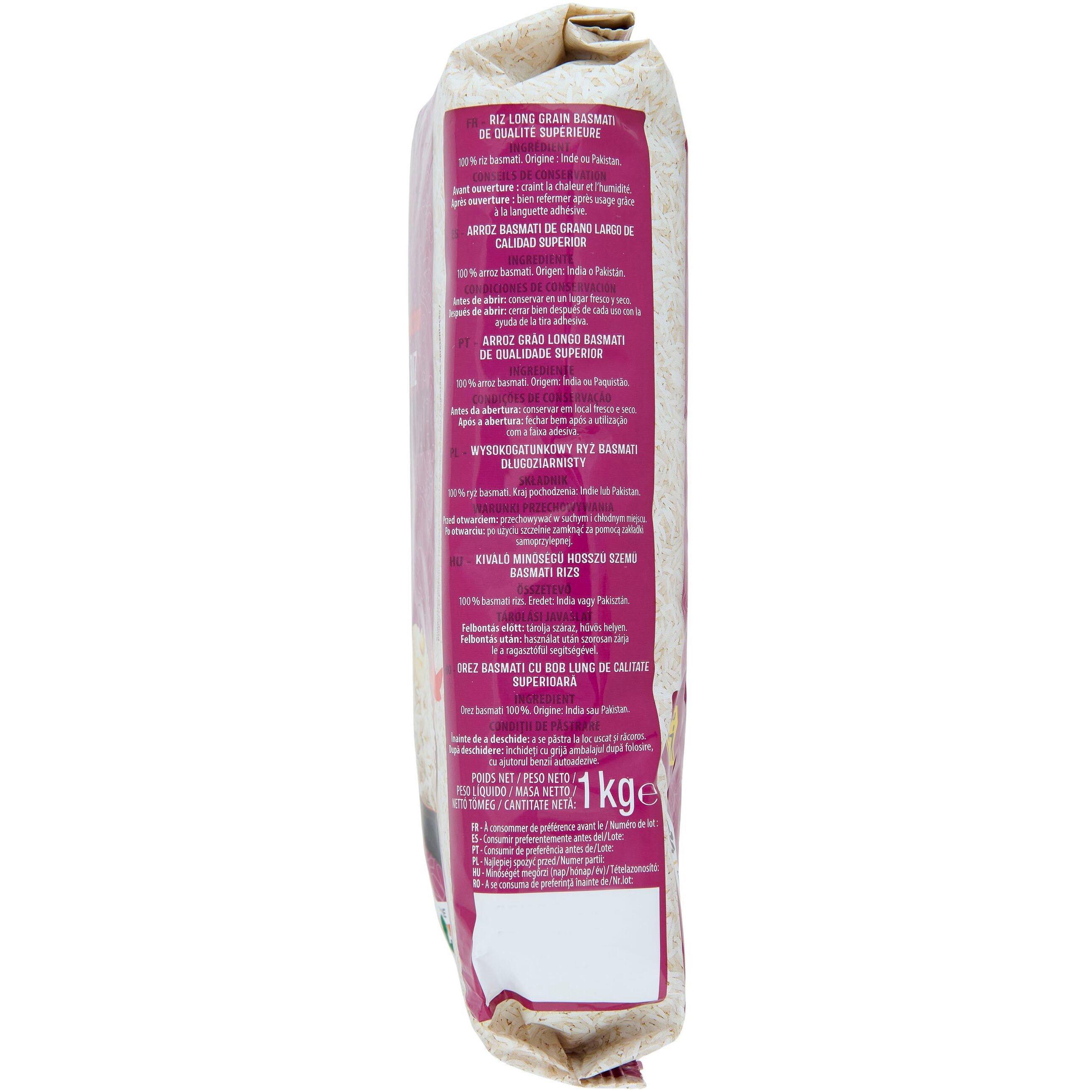 Voir la diapositive 3 : AUCHAN Riz basmati prêt en 11 min 1kg