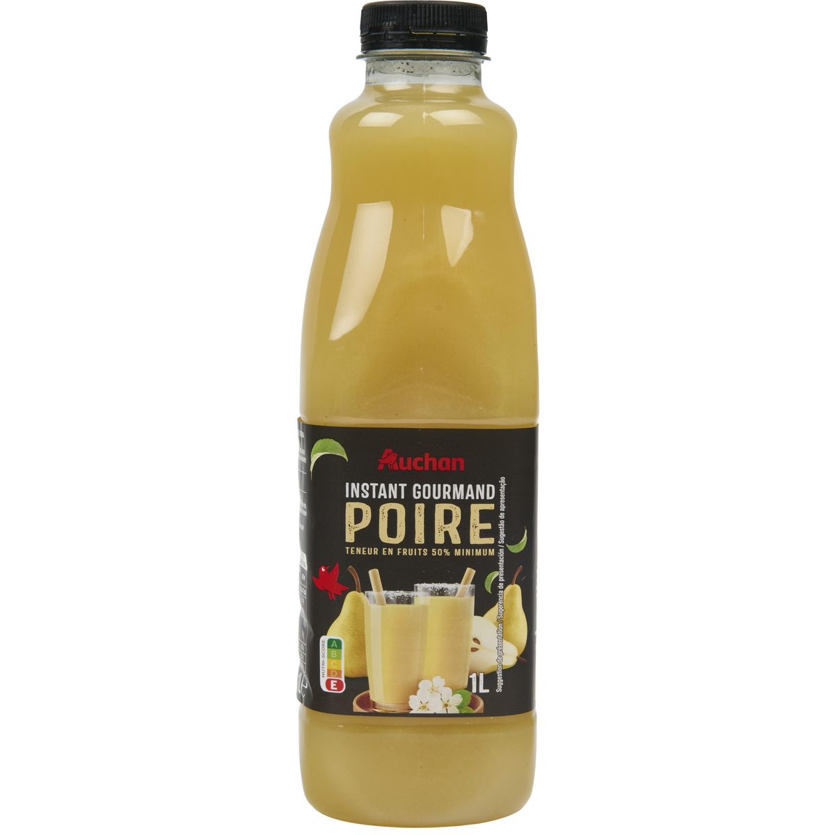 AUCHAN Nectar Instant Gourmand poire 1l