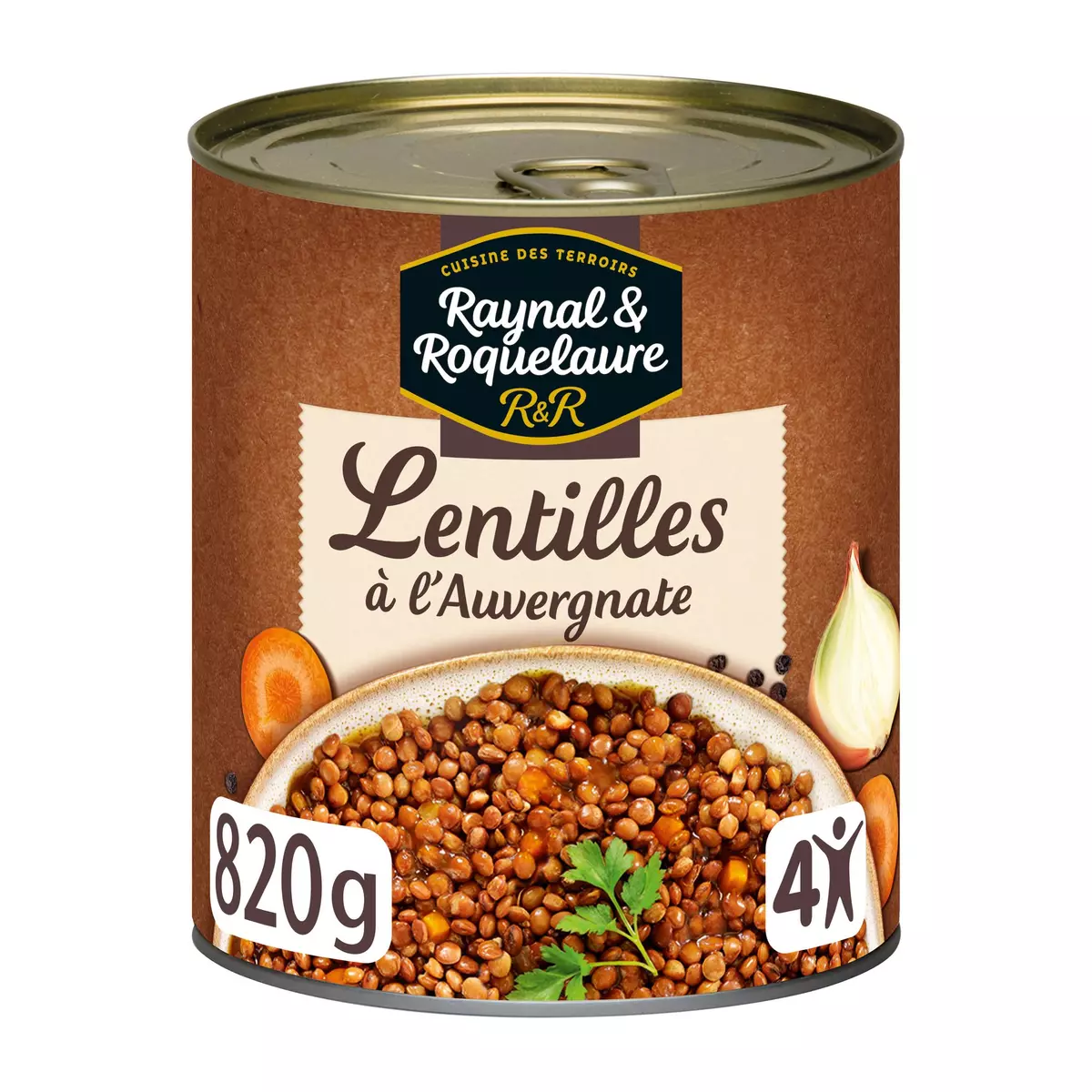 RAYNAL ET ROQUELAURE Lentilles cuisinées à l'auvergnate 4 portions 820g