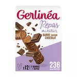 GERLINEA Barre saveur chocolat repas minceur riche en protéines 12 barres 372g