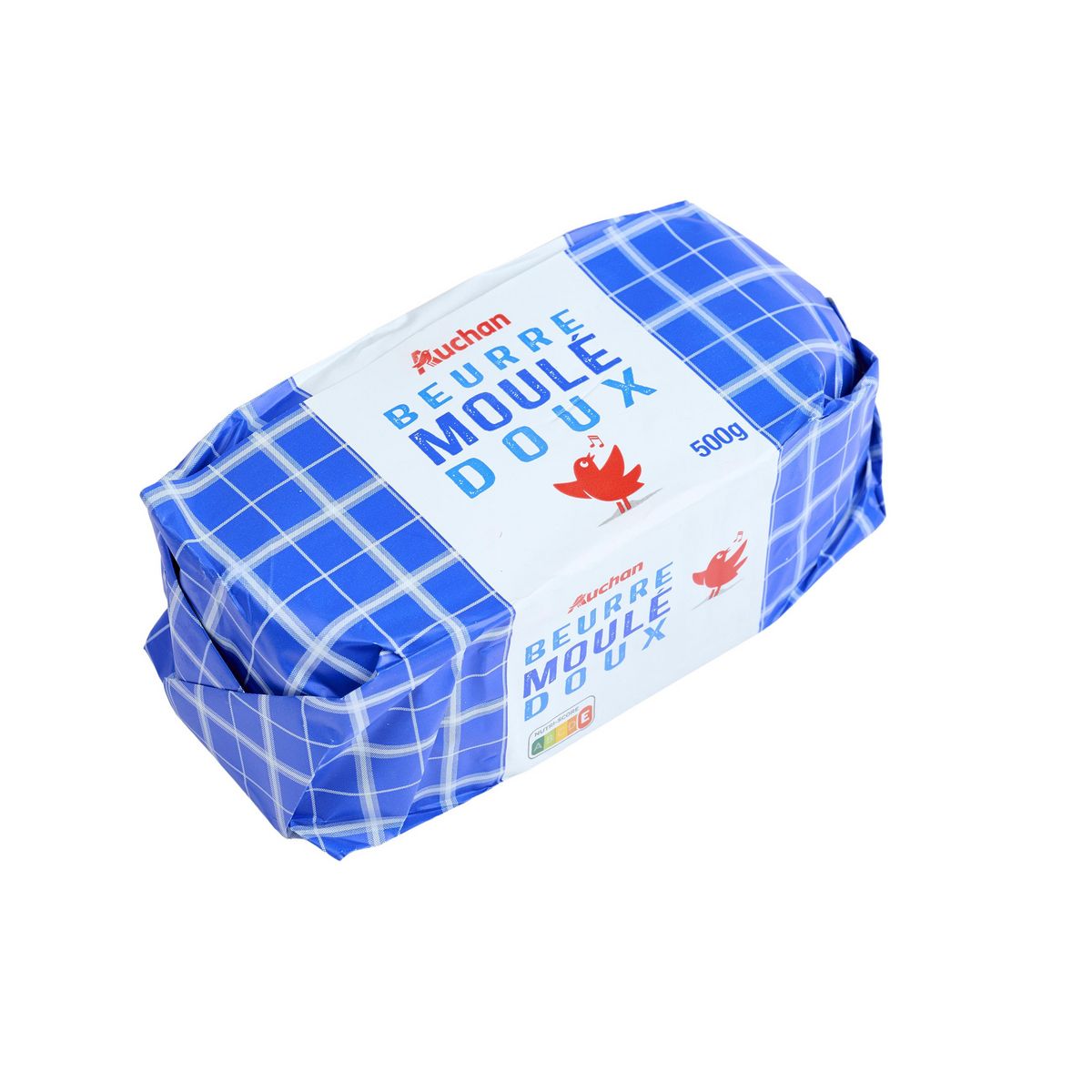 AUCHAN Beurre moulé doux 500g