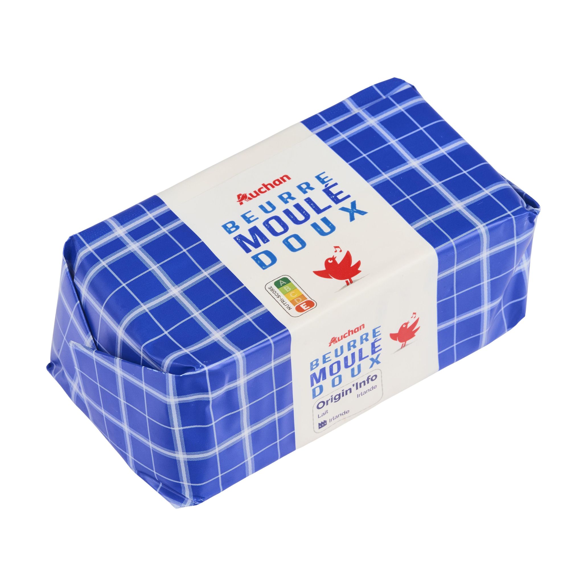 Voir la diapositive 4 : AUCHAN Beurre moulé doux 83%MG 500g