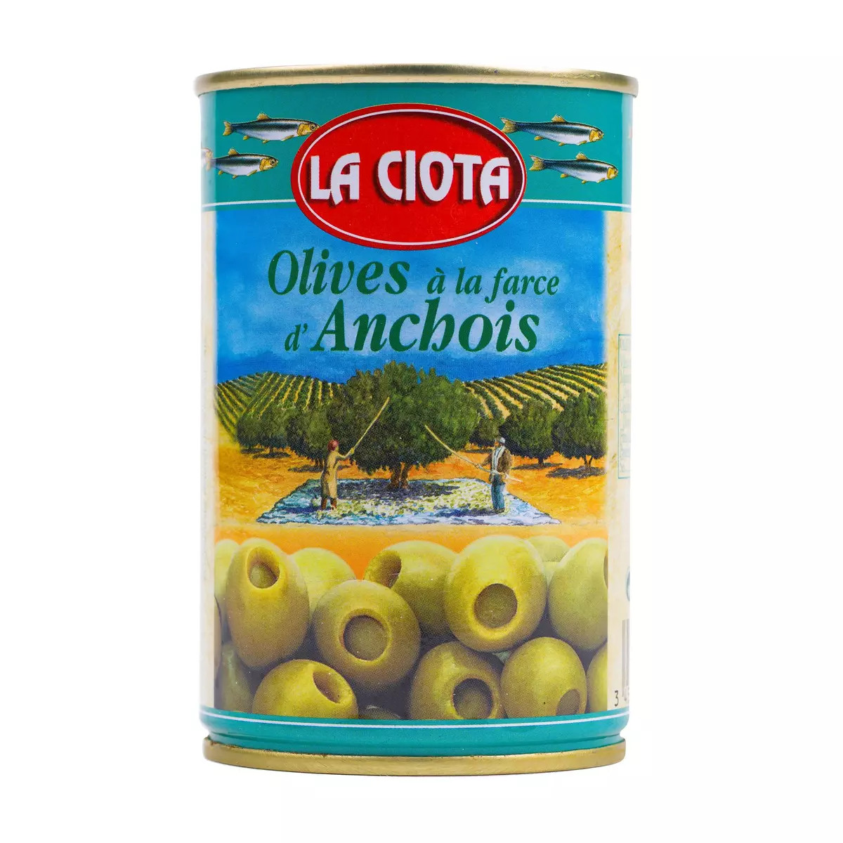 LA CIOTA Olives vertes à la farce d'Anchois 120g