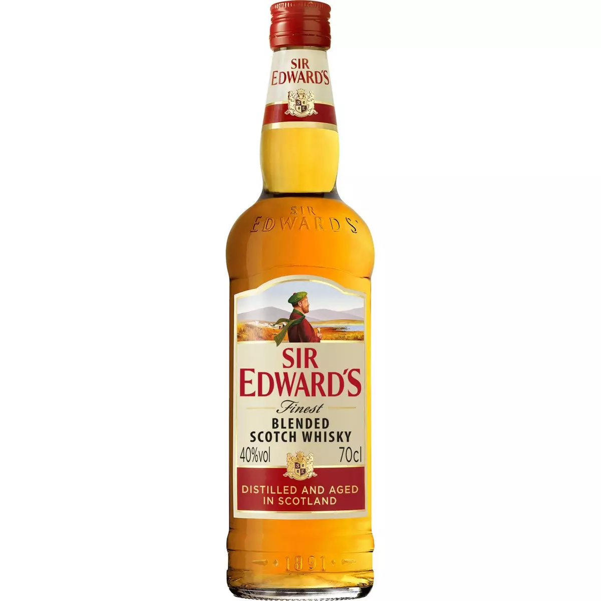 SIR EDWARD'S Scotch whisky écossais blended malt 40% 70cl