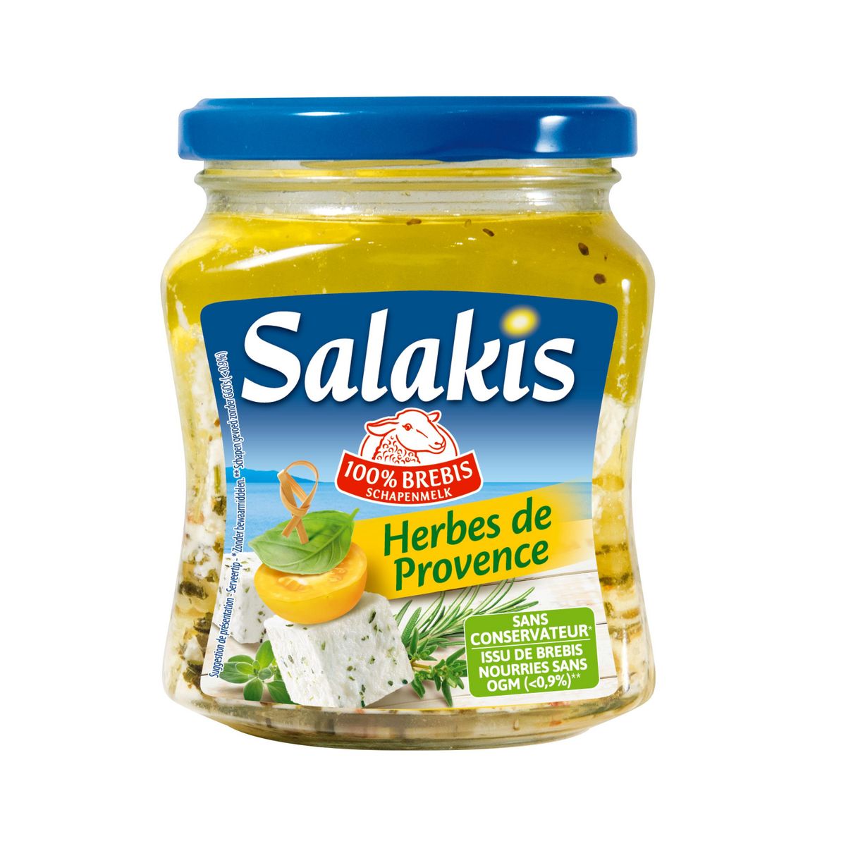 SALAKIS Dés de fromage de brebis aux herbes de Provence 300g