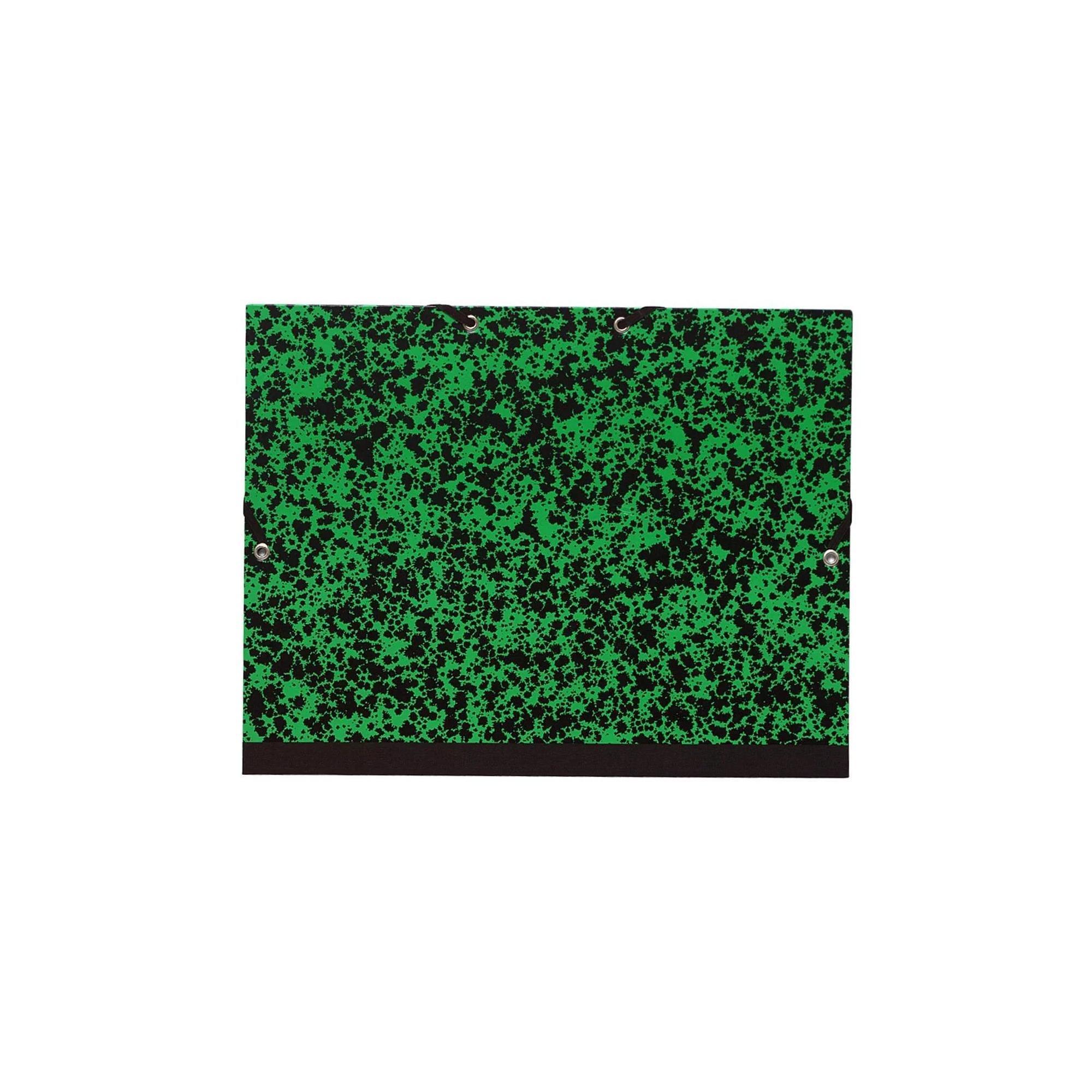 EXACOMPTA Carton à dessin avec élastique vert Annonay 26x30cm