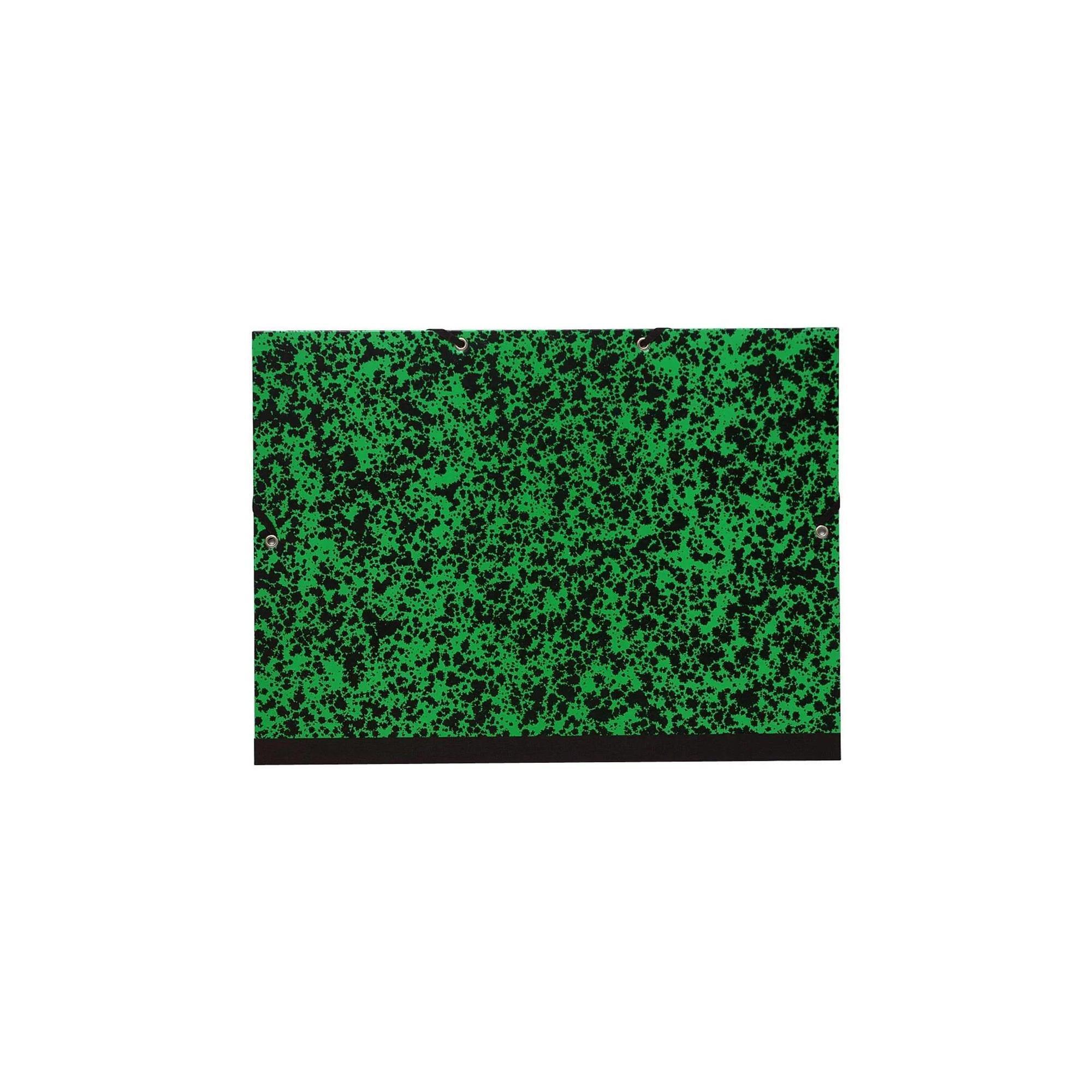 EXACOMPTA Carton à dessin avec élastique vert Annonay 28x38cm