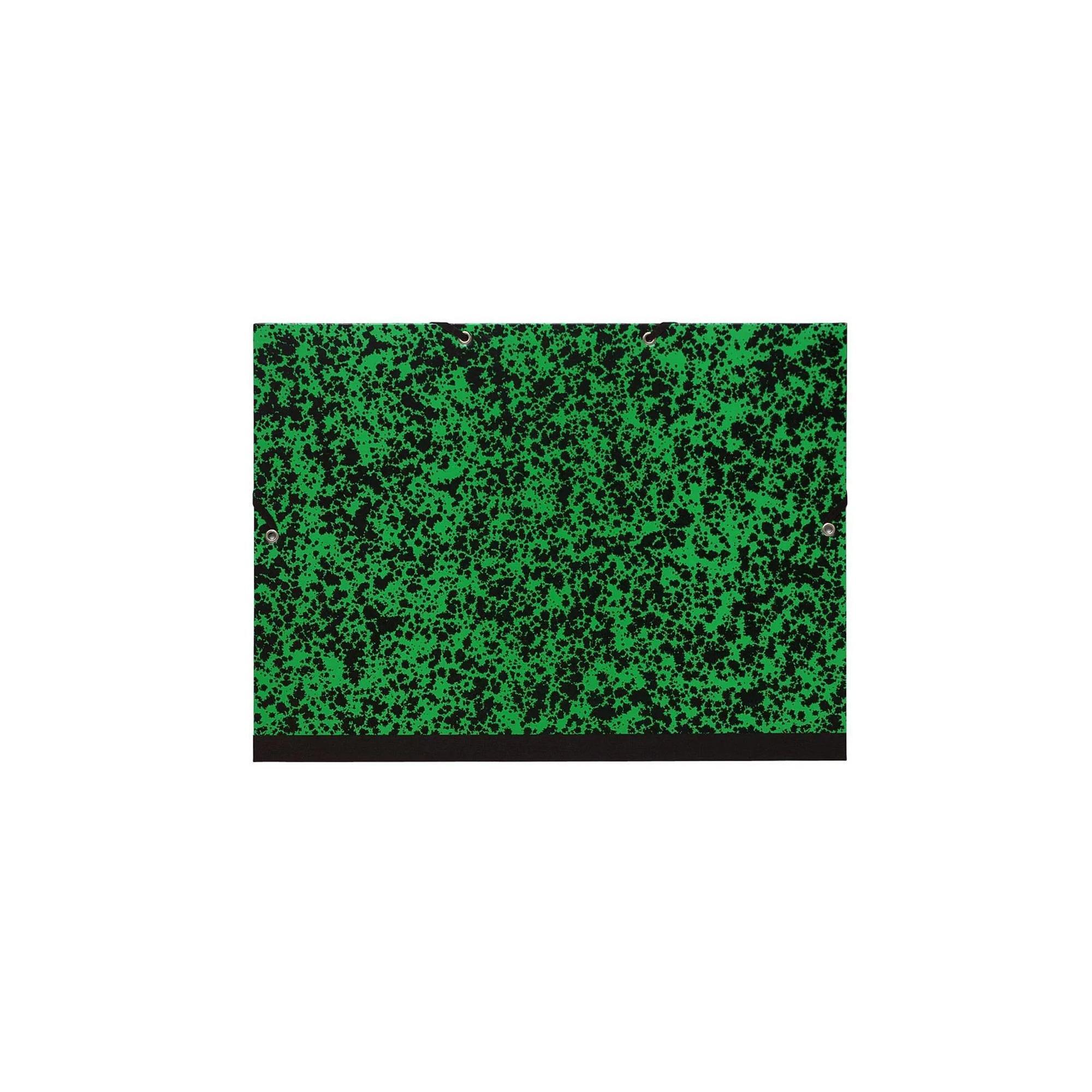EXACOMPTA Carton à dessin avec élastique vert Annonay 32x45cm