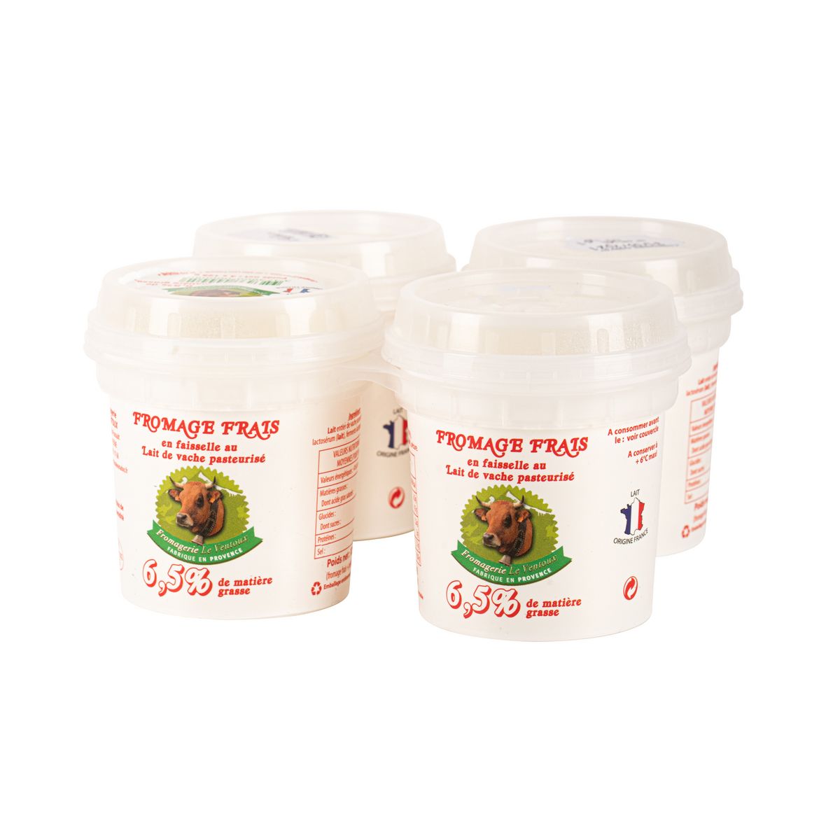 FROMAGERIE LE VENTOUX Fromage frais faisselle 4x125g