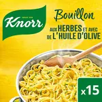 KNORR Bouillon aux herbes et à l'huile d'olive puget 15 tablettes 150g