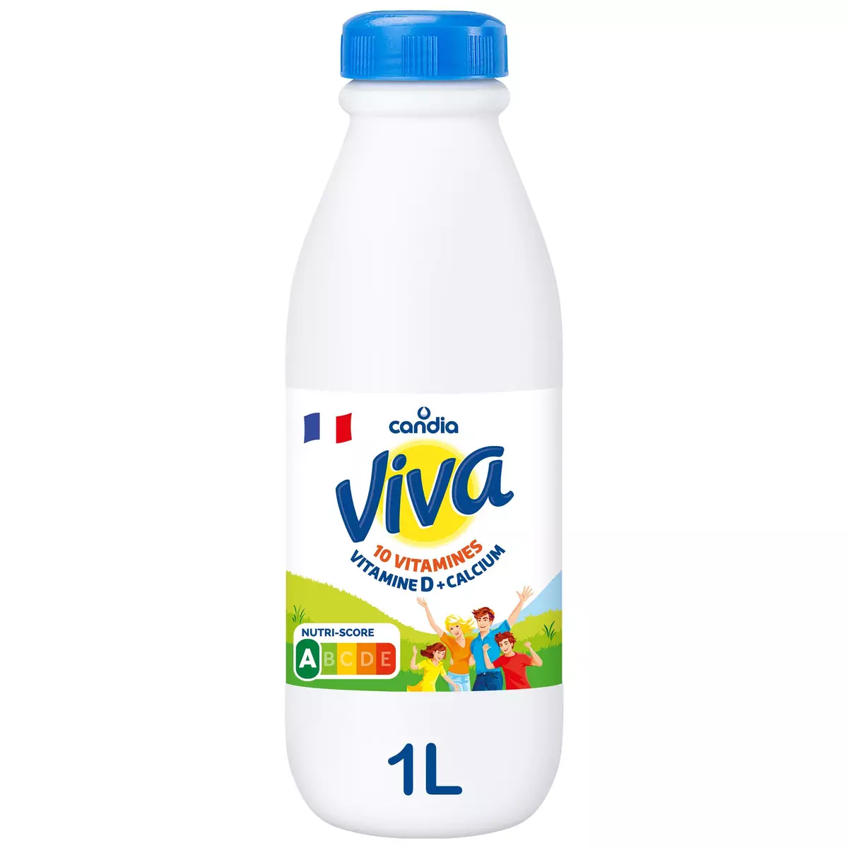 CANDIA Viva - Lait demi-écrémé UHT vitaminé 1L
