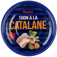 AUCHAN CULTIVONS LE BON thon albacore en tranches au naturel 140g pas cher  