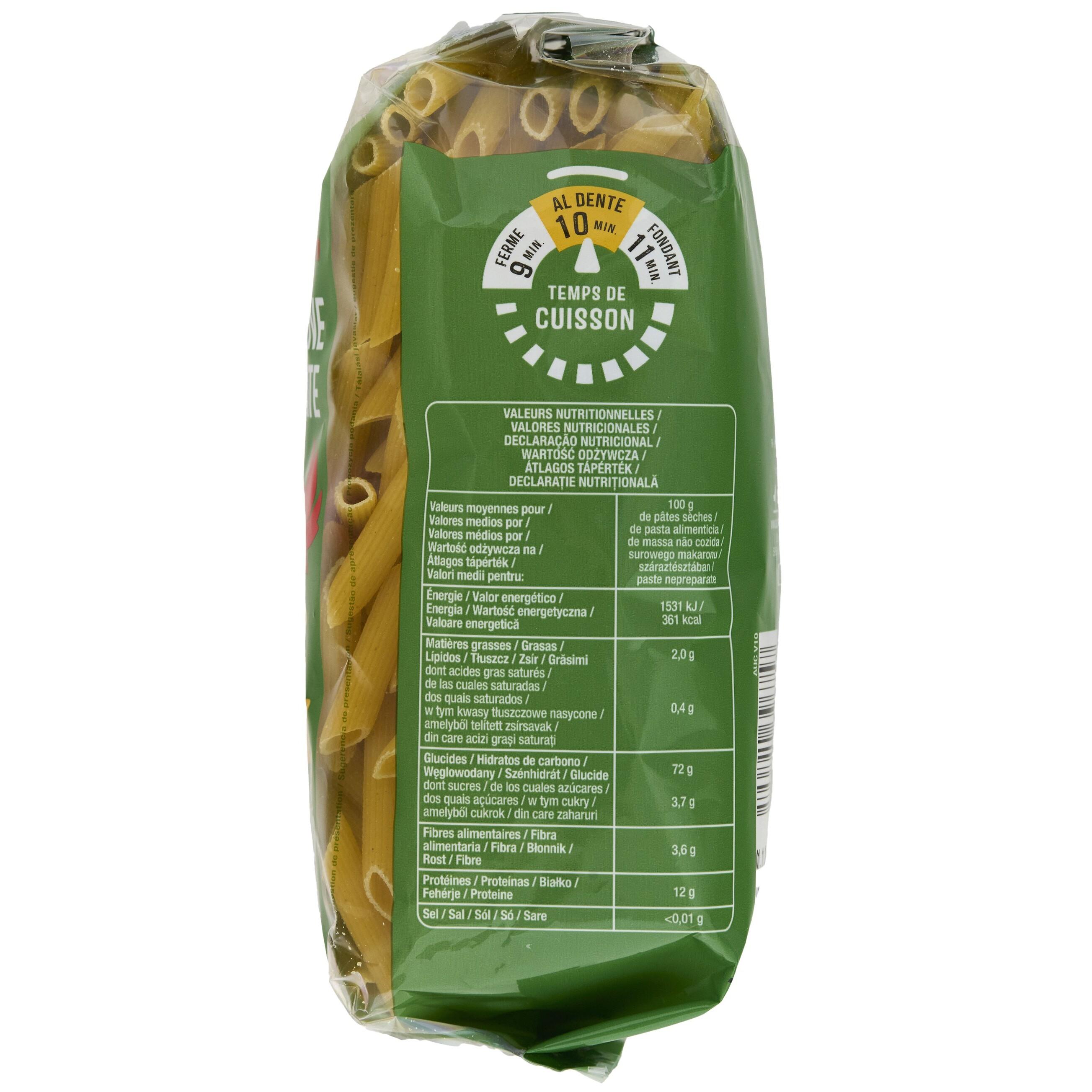 Voir la diapositive 4 : AUCHAN Penne rigate 500g