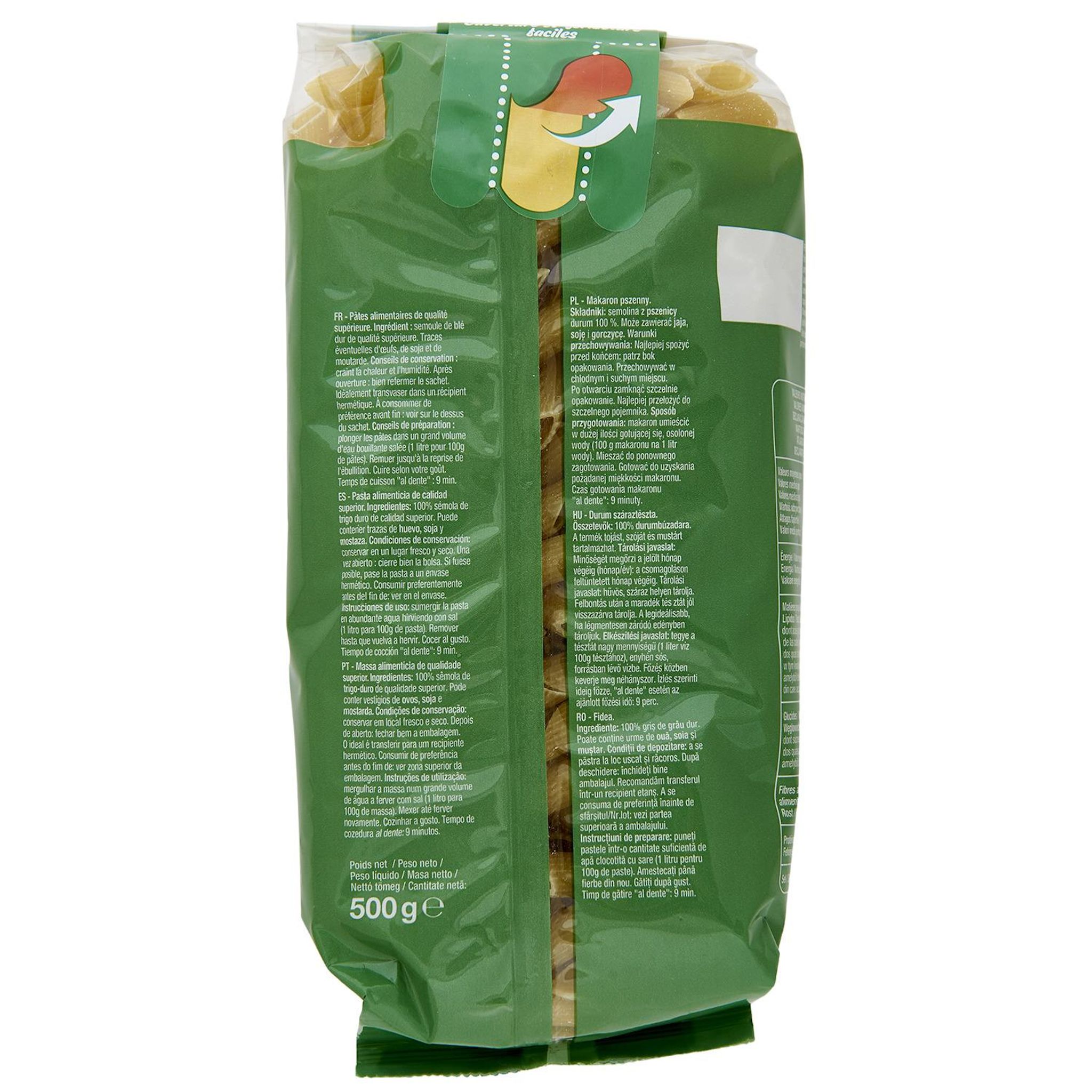 Voir la diapositive 4 : AUCHAN Penne rigate 500g