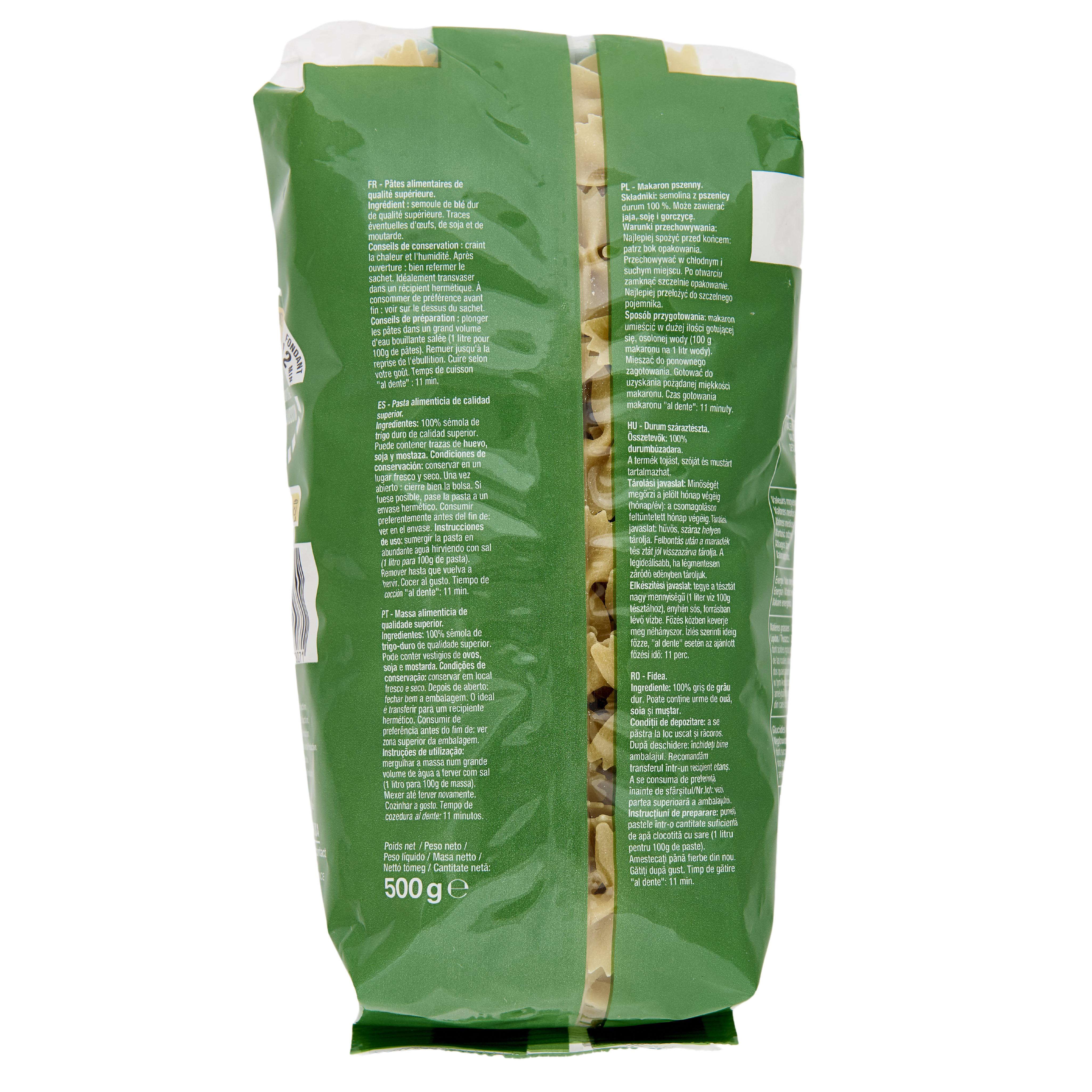 Voir la diapositive 4 : AUCHAN Farfalle 500g