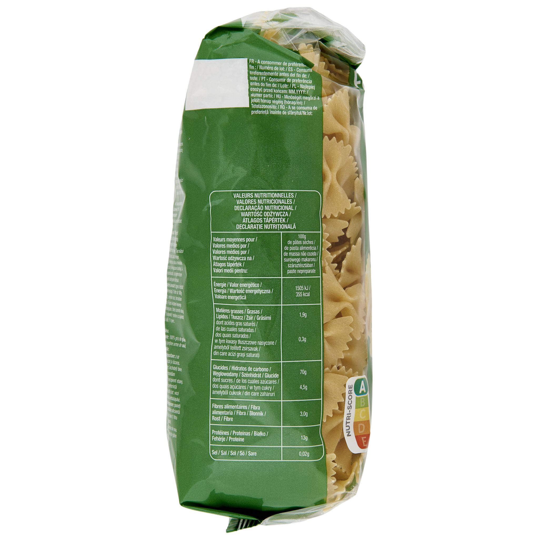Voir la diapositive 3 : AUCHAN Farfalle 500g