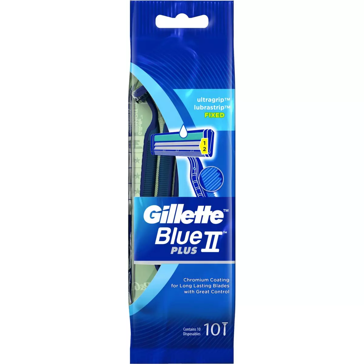 GILLETTE Blue 2 Plus rasoirs jetables ultra lubrifié 10 rasoirs