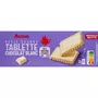 AUCHAN Petits beurre avec tablette de chocolat blanc, sachets fraîcheur 2x6 biscuits 150g