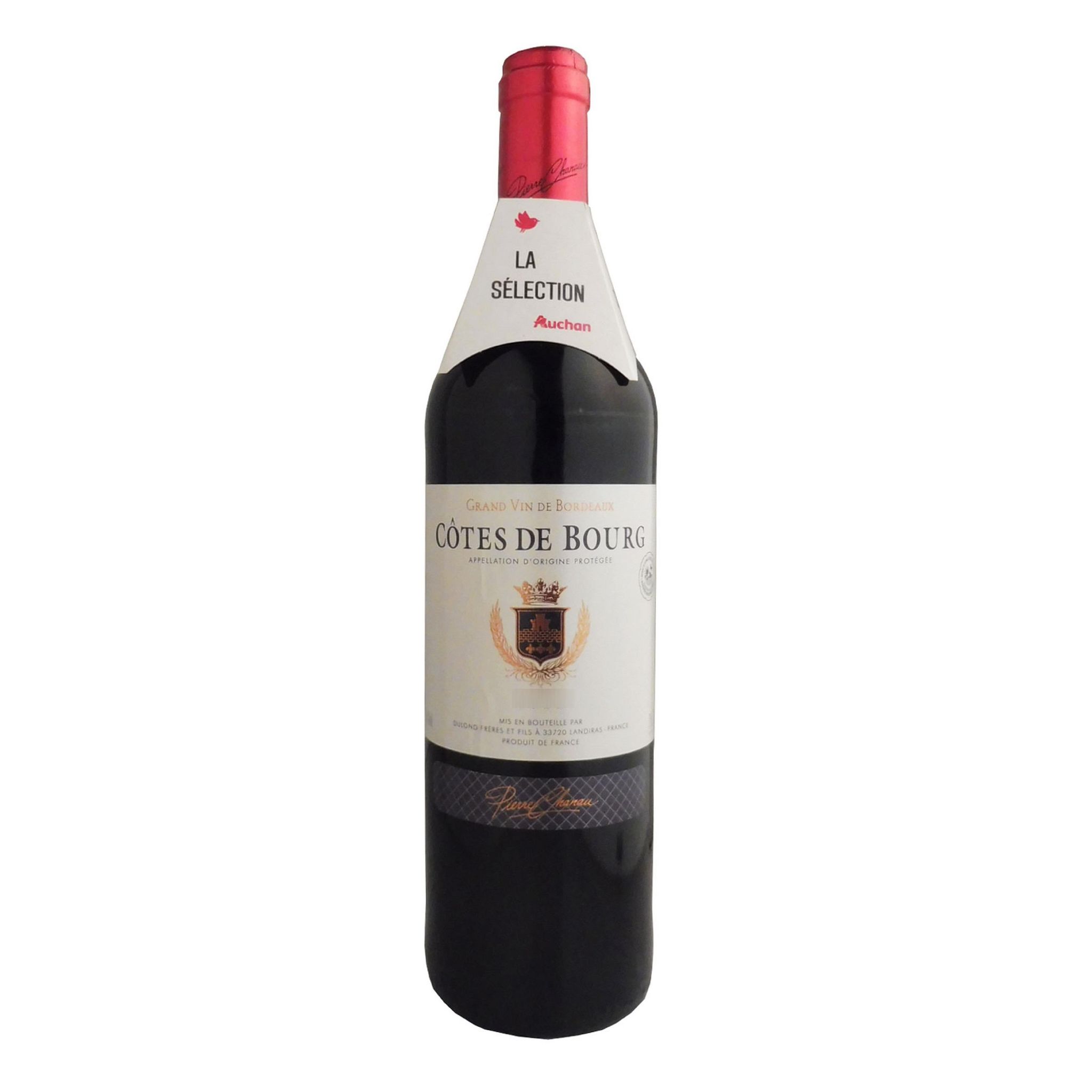 Voir la diapositive 2 : PIERRE CHANAU Vin rouge AOP Côtes-de-Bourg 75cl