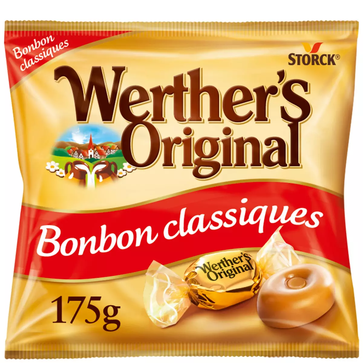 WERTHER'S Original Bonbons durs à la crème et au beurre 175g