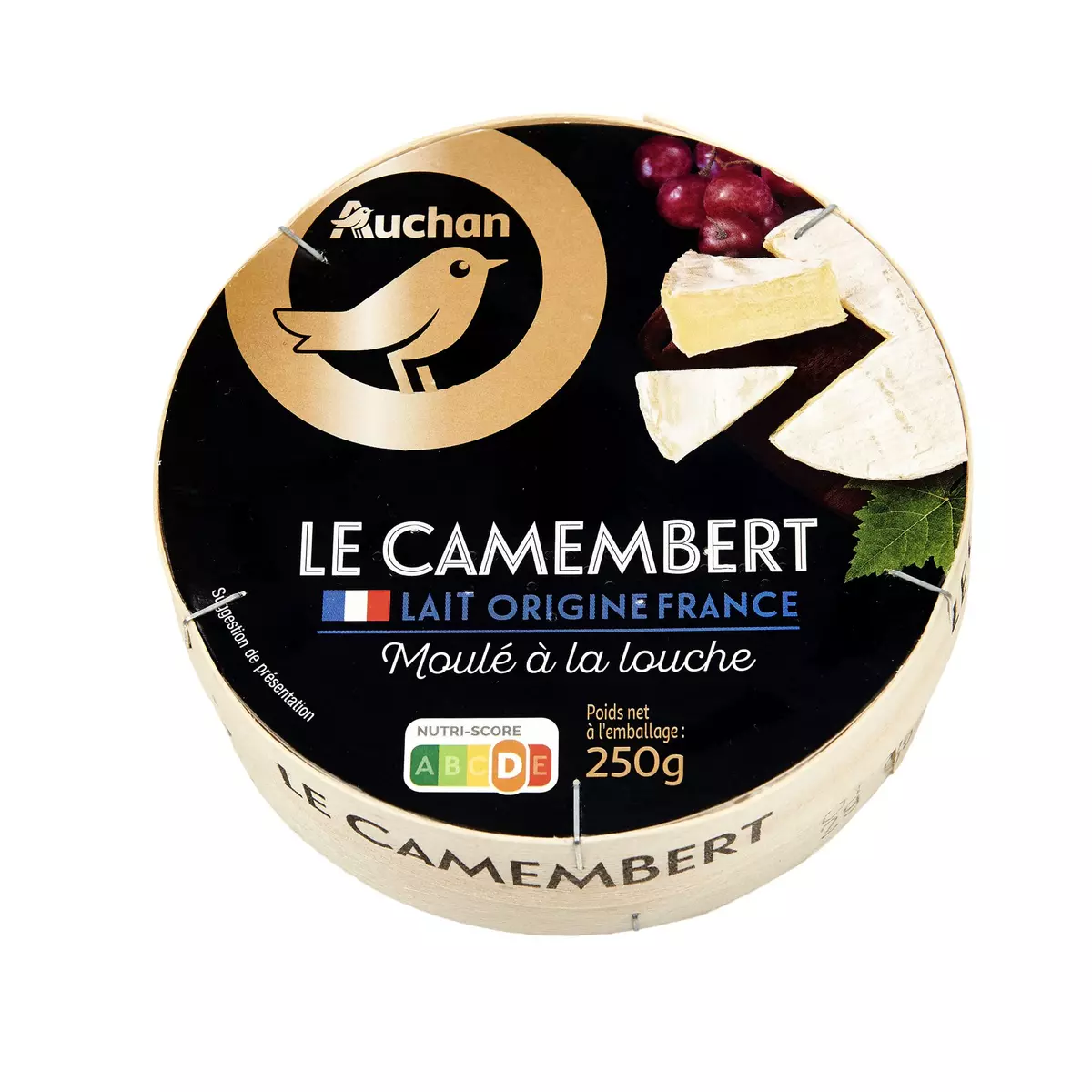 AUCHAN GOURMET Camembert moulé à la louche 250g