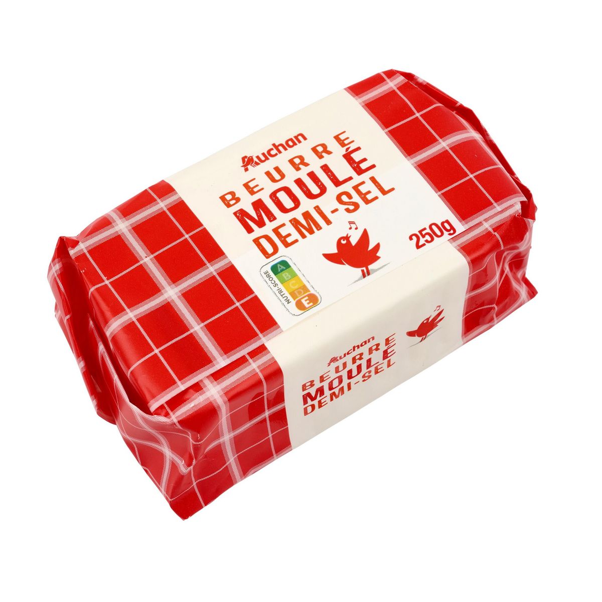 AUCHAN Beurre moulé demi-sel 250g