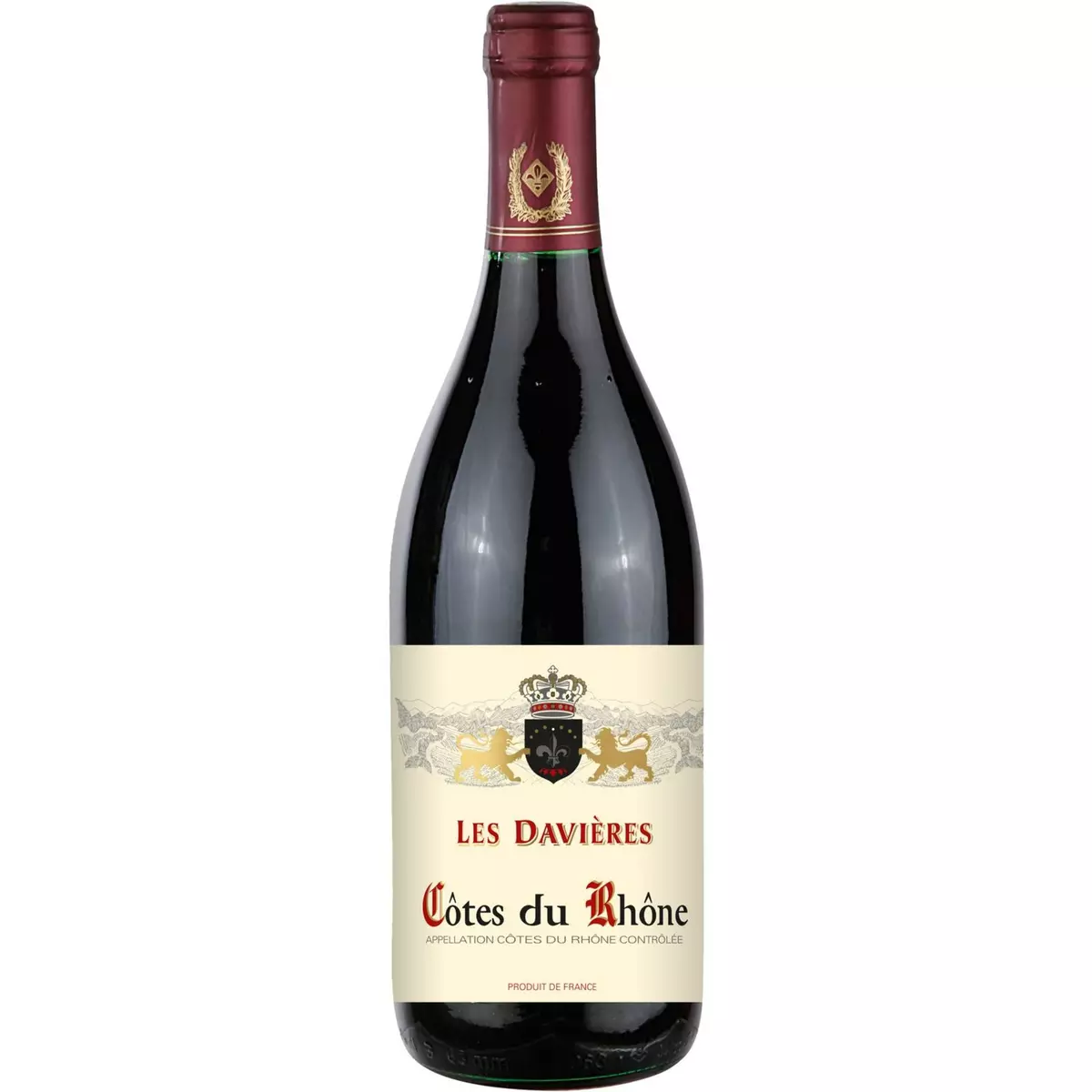 Vin rouge AOP Côtes-du-Rhône les Davières 75cl