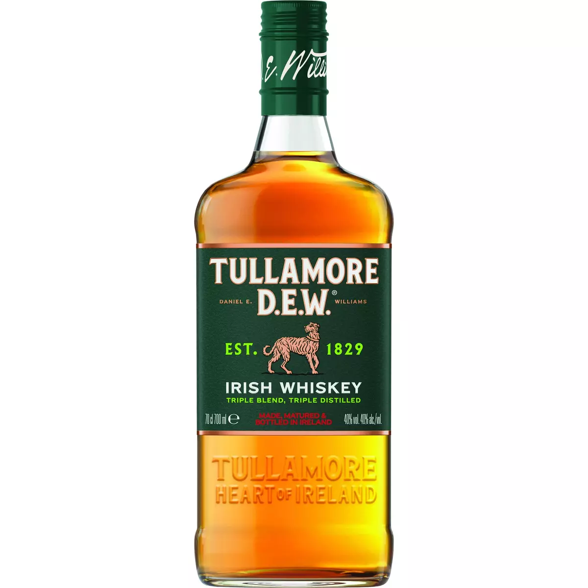 TULLAMORE Whisky irlandais 40% 70cl