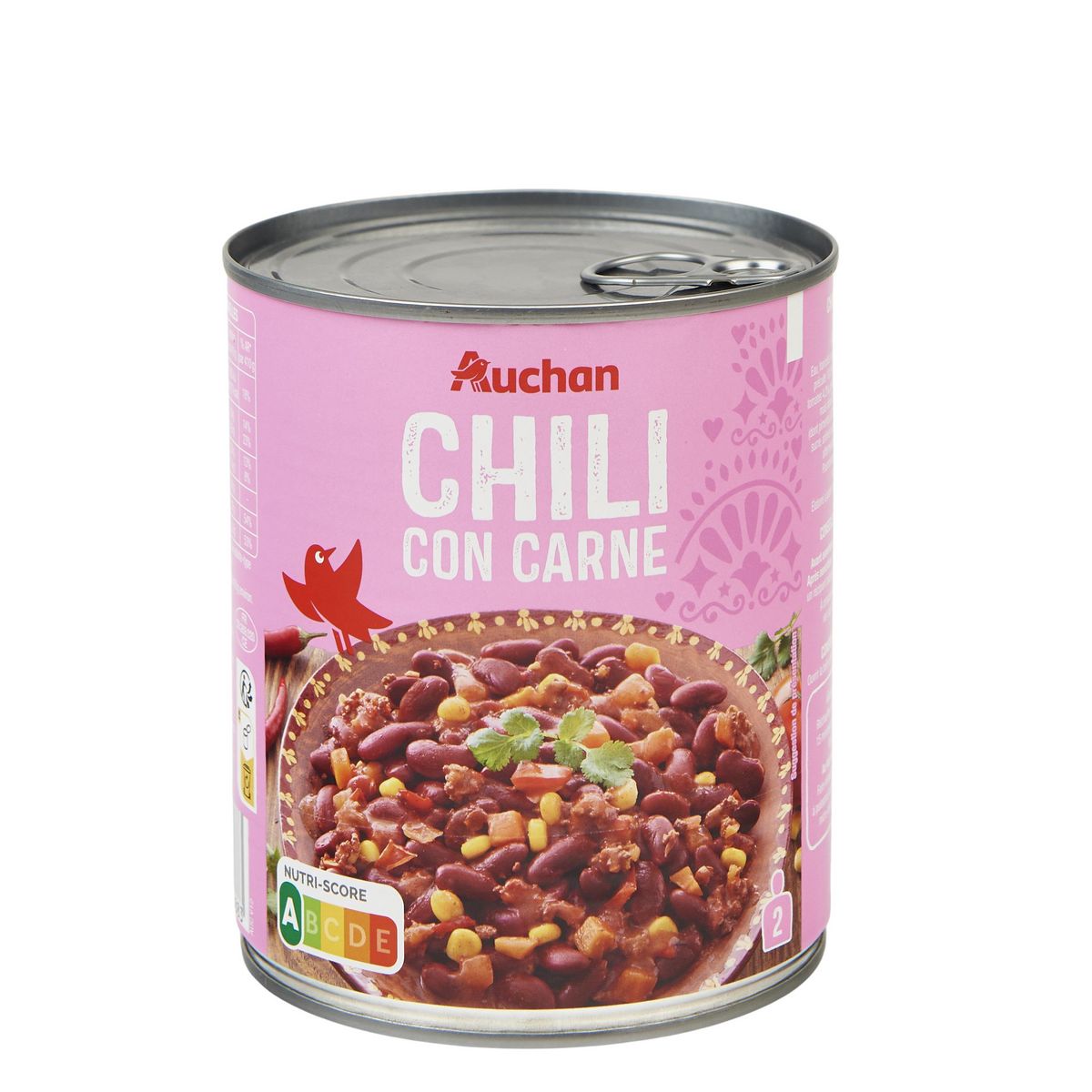 AUCHAN Chili con carne 2 personnes 820g