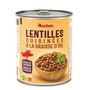 Voir la diapositive 5 : AUCHAN Lentilles cuisinées à la graisse d'oie 530g