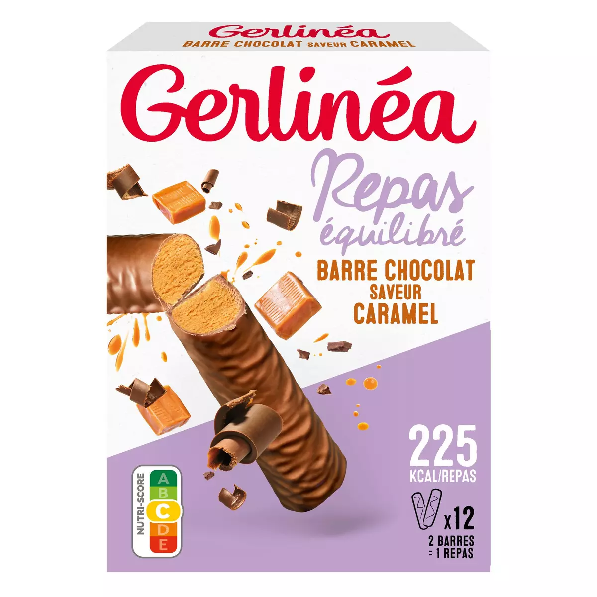 GERLINEA Repas minceur saveur chocolat caramel riche en protéines