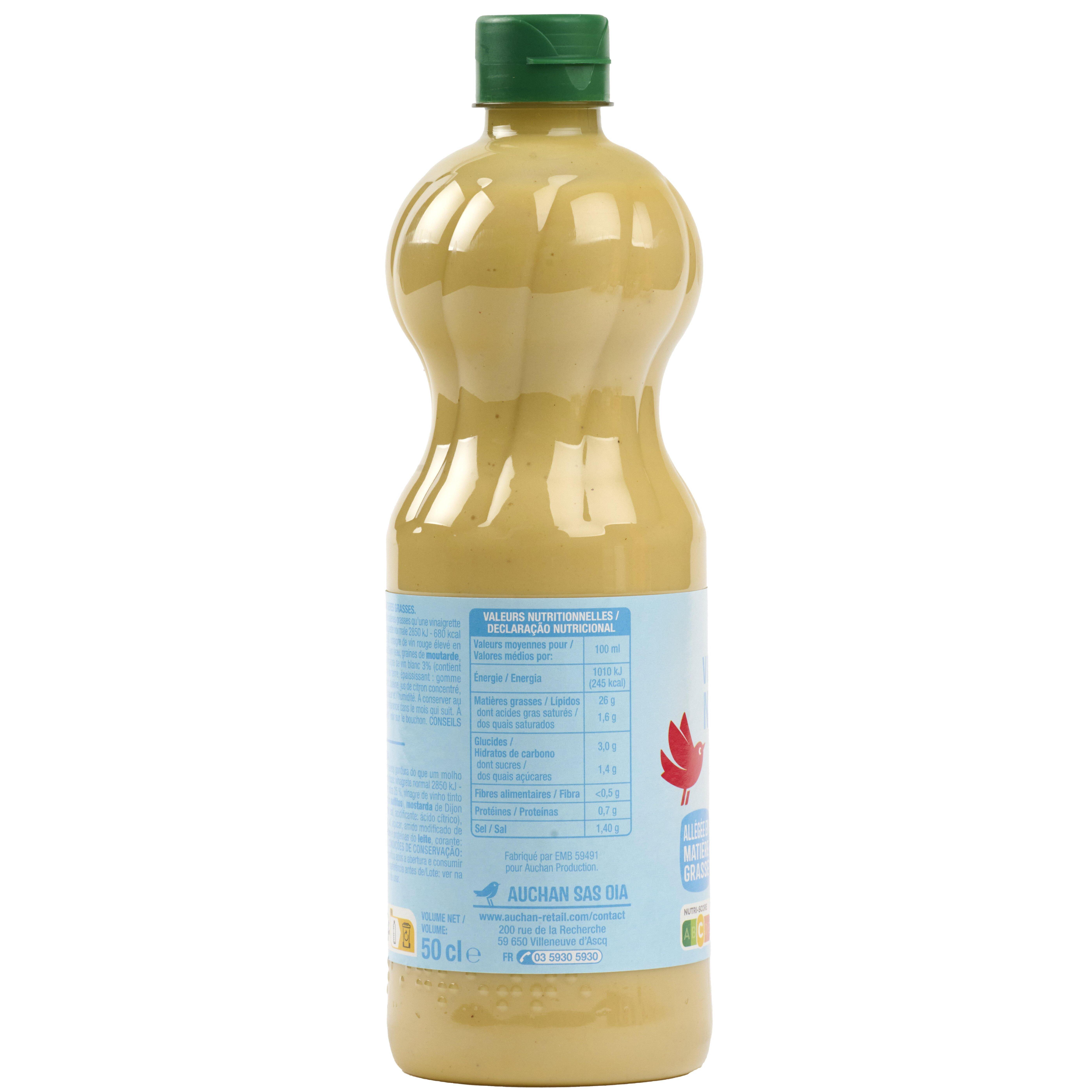 Voir la diapositive 3 : AUCHAN Vinaigrette allégée nature 50cl