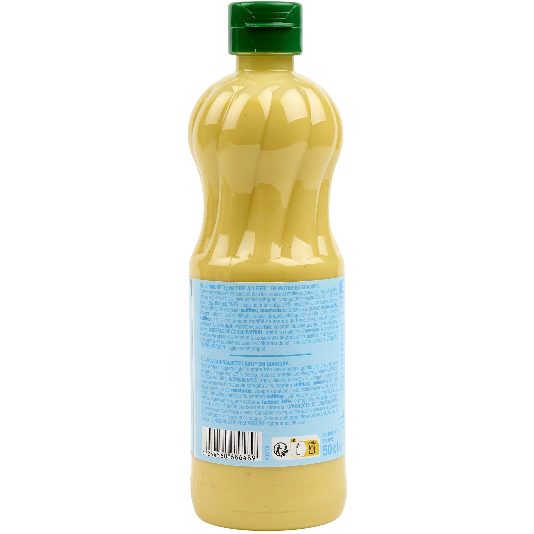 Voir la diapositive 4 : AUCHAN Vinaigrette allégée nature 50cl