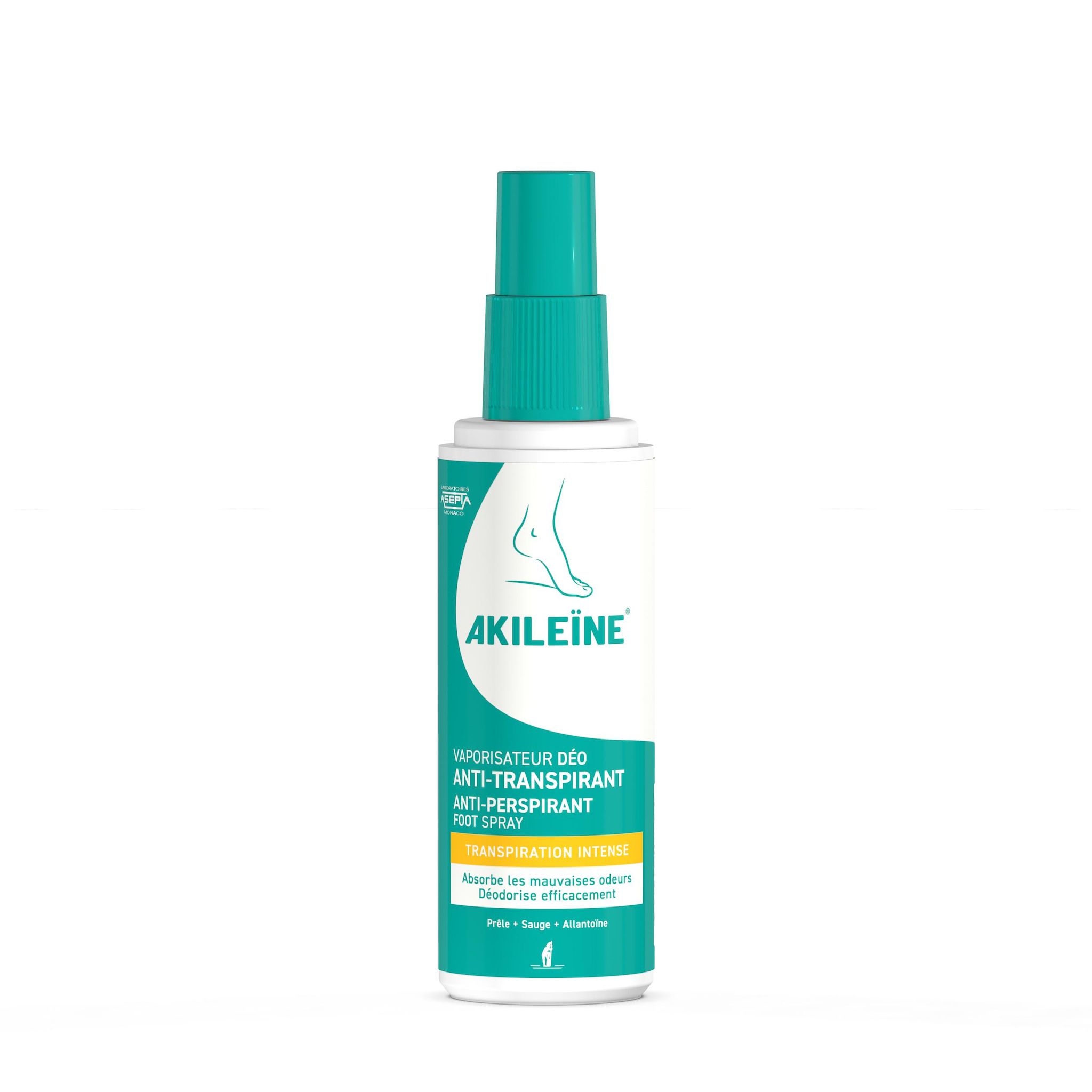 AKILEINE Déodorant brume antitranspirant podologique 100ml