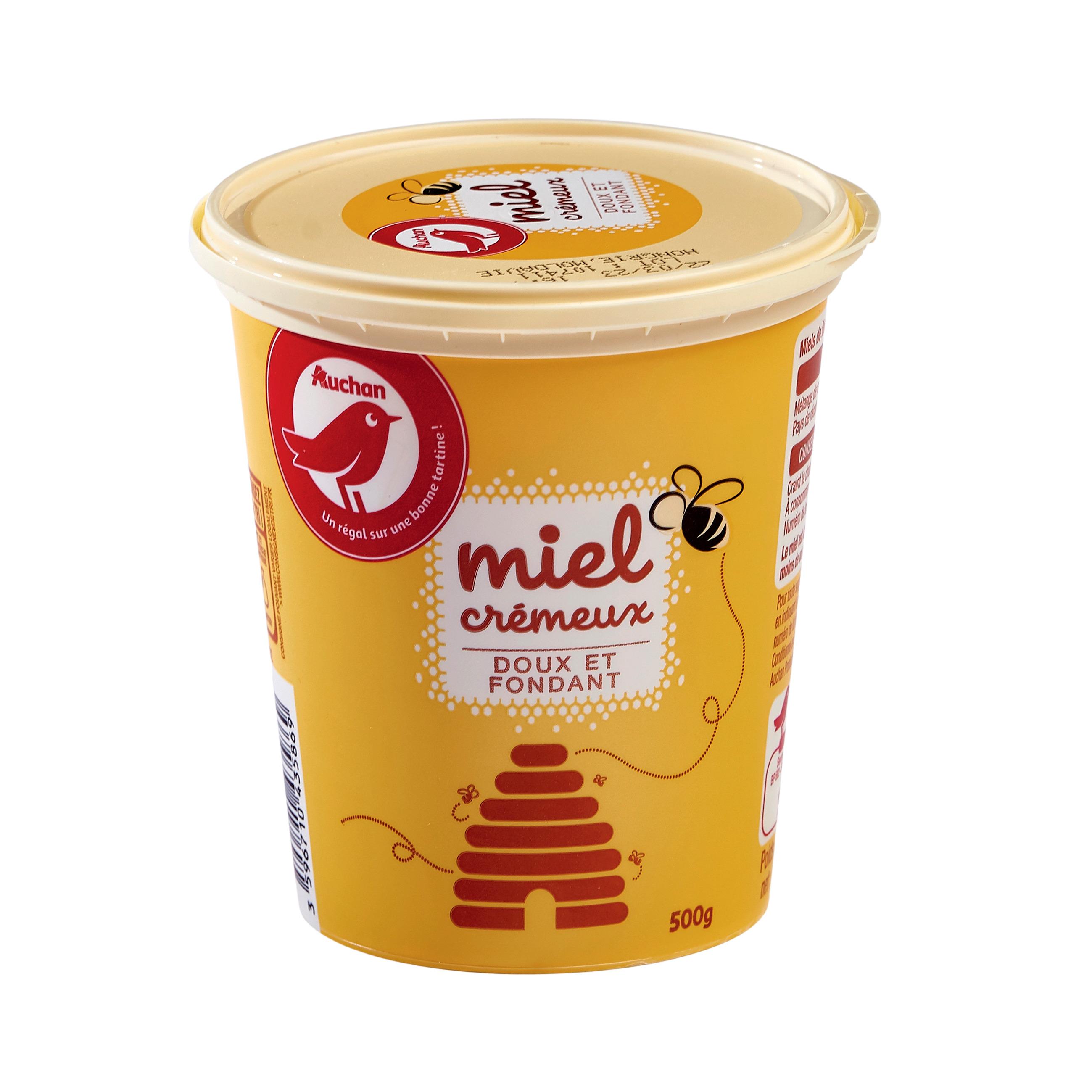 Voir la diapositive 3 : AUCHAN Miel crémeux doux et fondant 500g