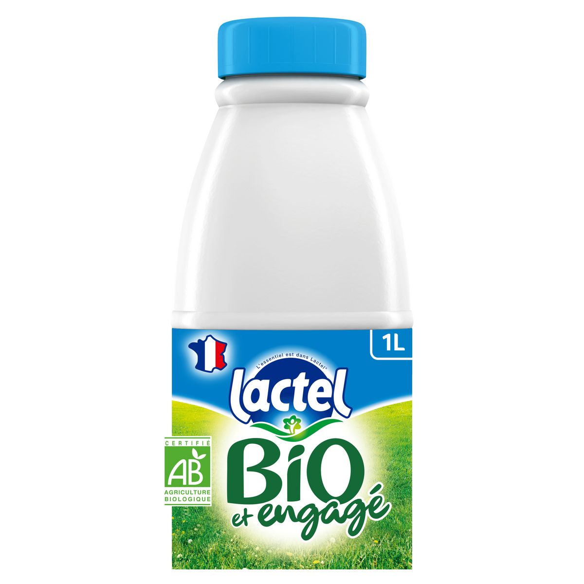 LACTEL Lait demi-écrémé bio UHT 1l
