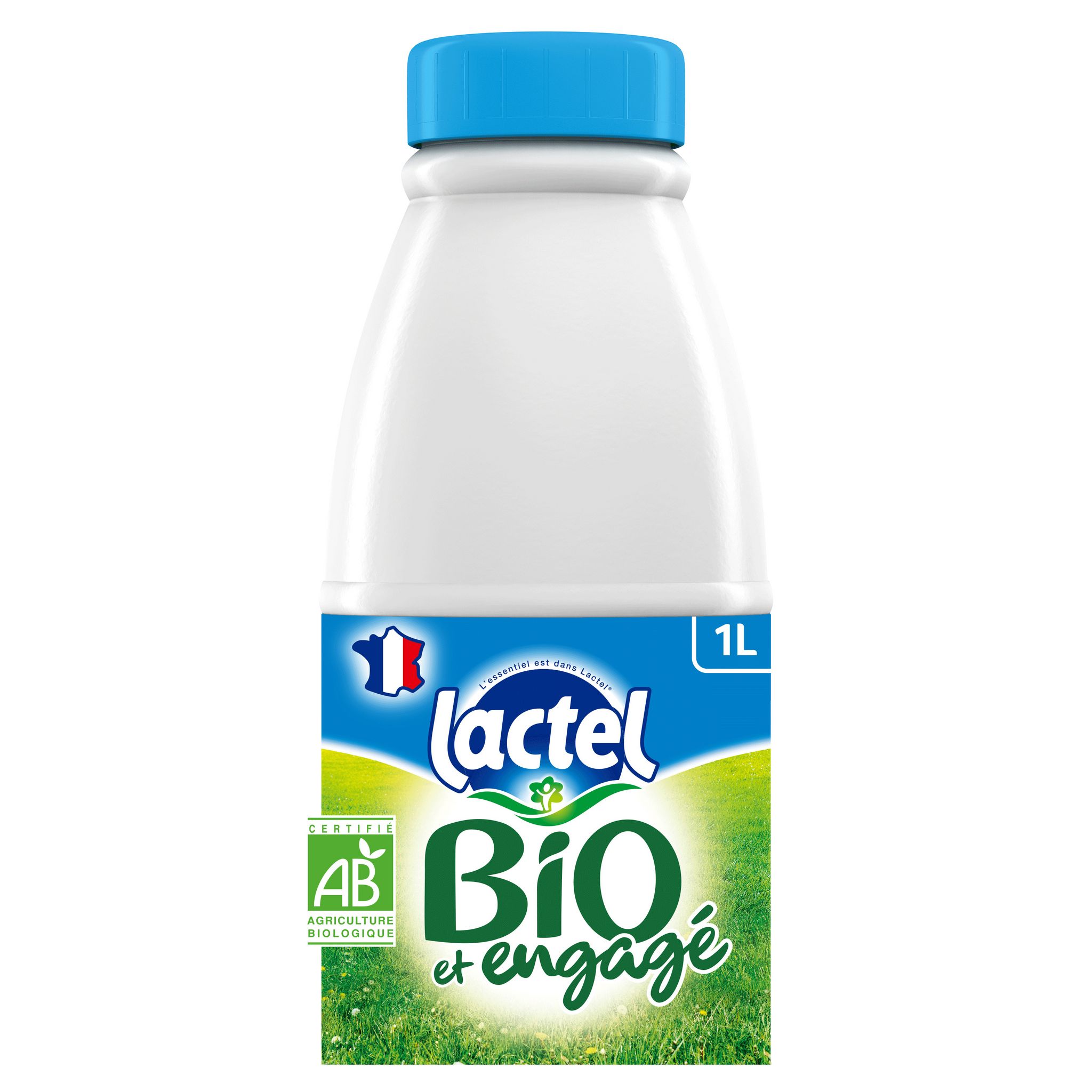 Voir la diapositive 3 : LACTEL Lait demi-écrémé bio UHT 1l