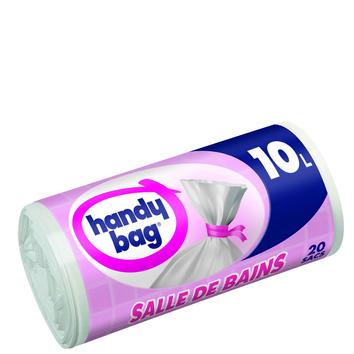 HANDY BAG Sacs poubelle salle de bain liens détachables 10l 20 sacs