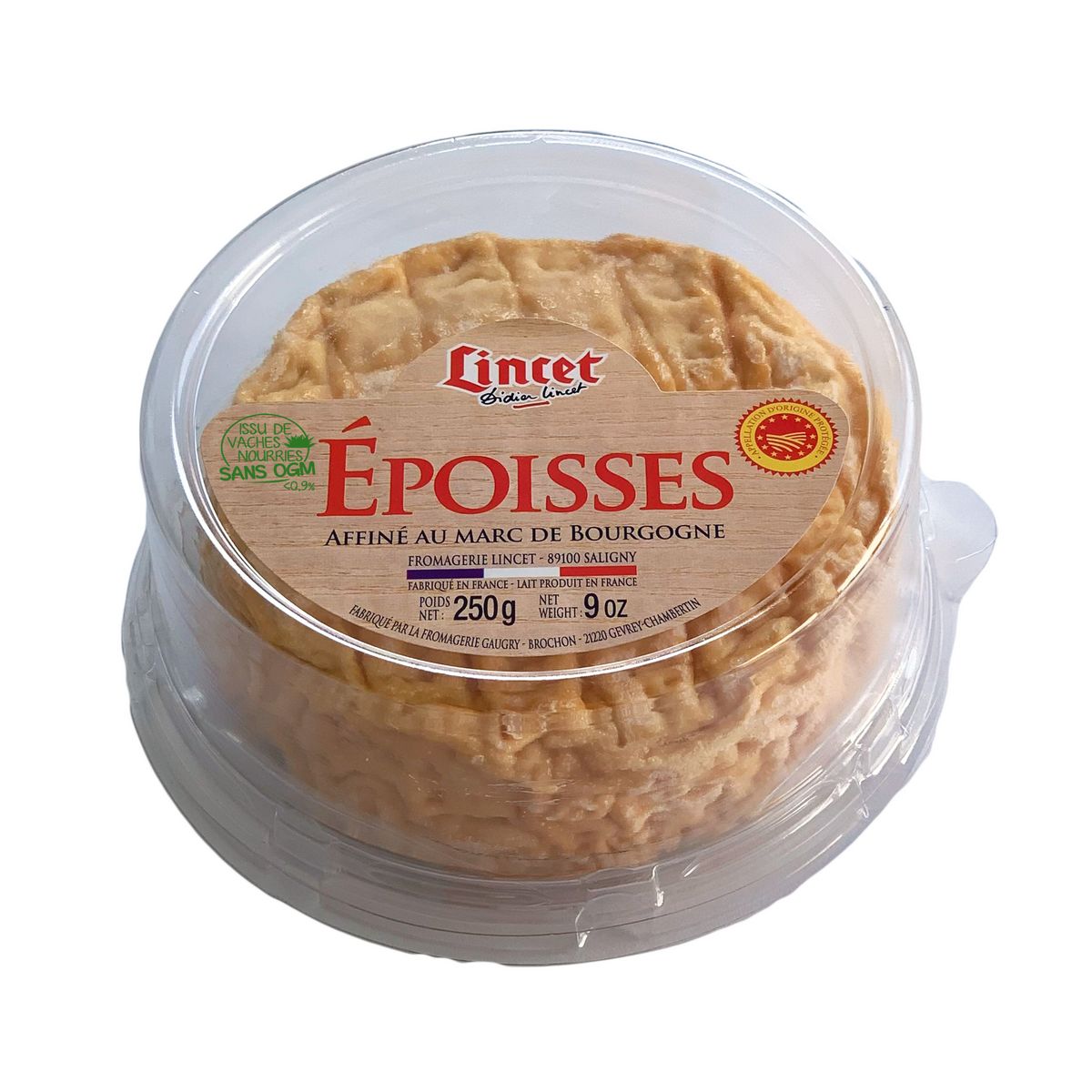 LINCET Epoisses affiné au Marc de Bourgogne 250g