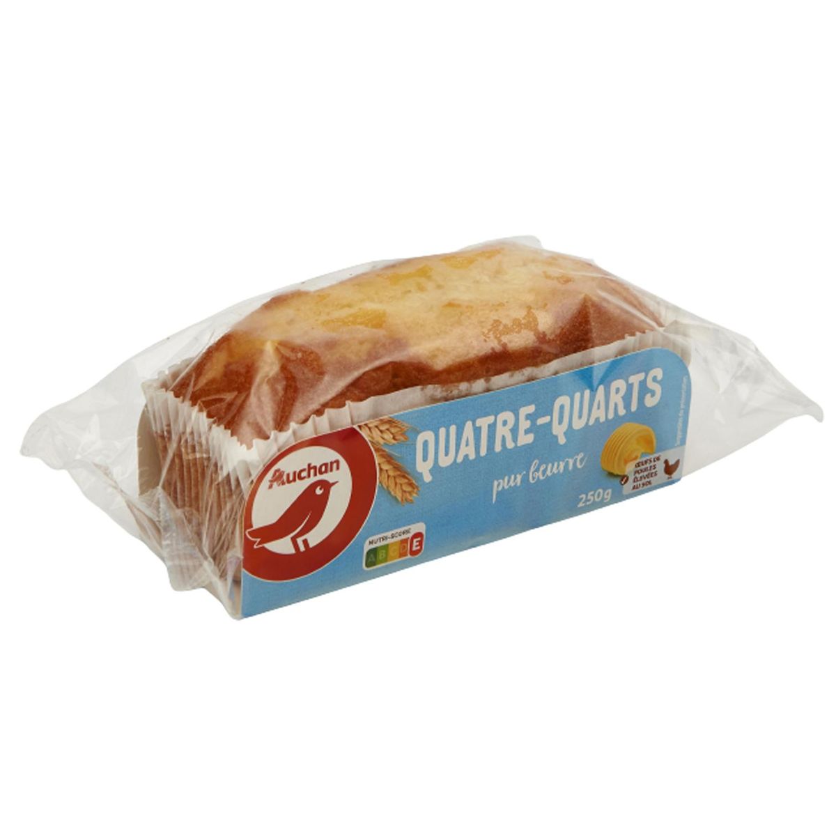 AUCHAN Quatre quarts pur beurre 250g