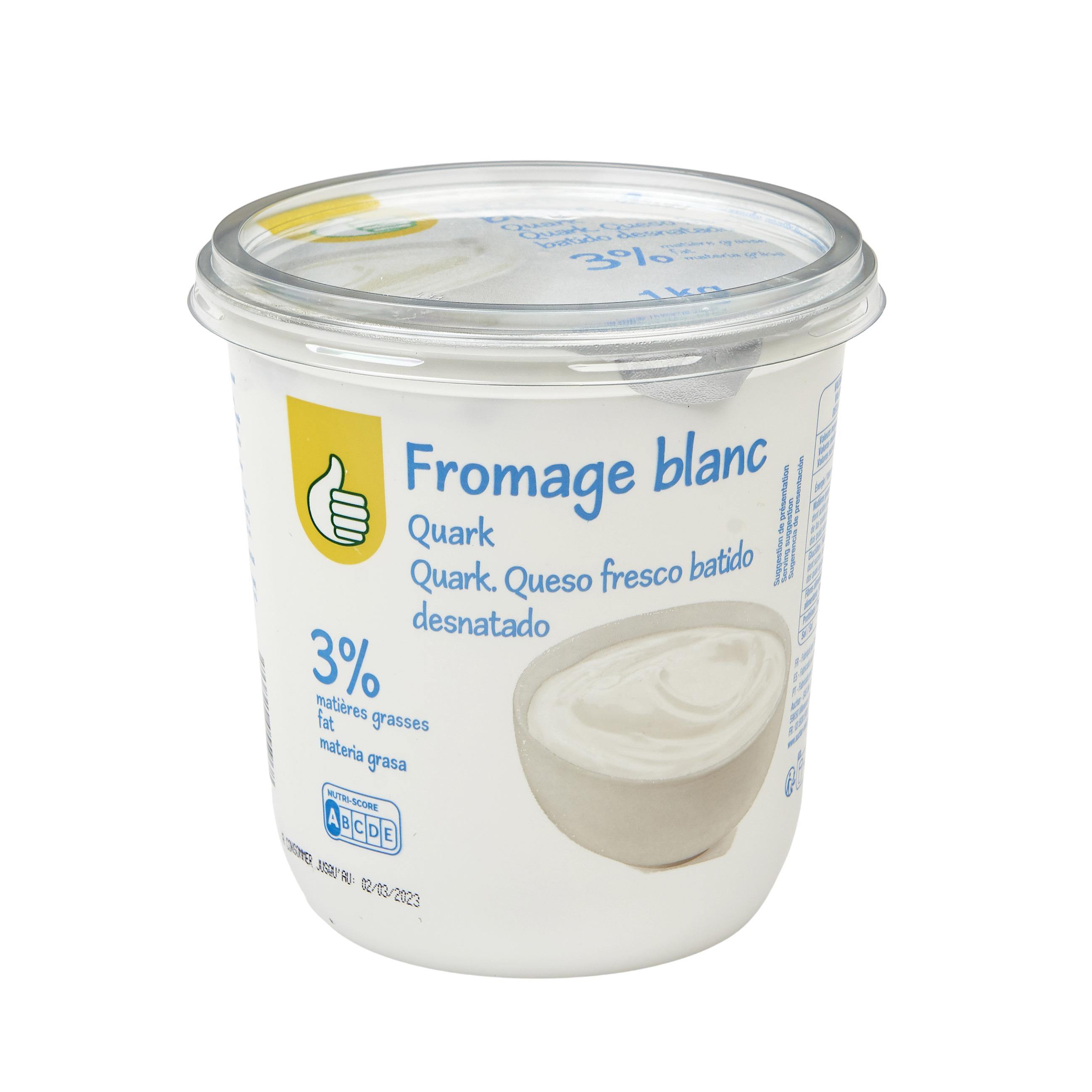 Voir la diapositive 3 : POUCE Fromage blanc 3%mg 1kg