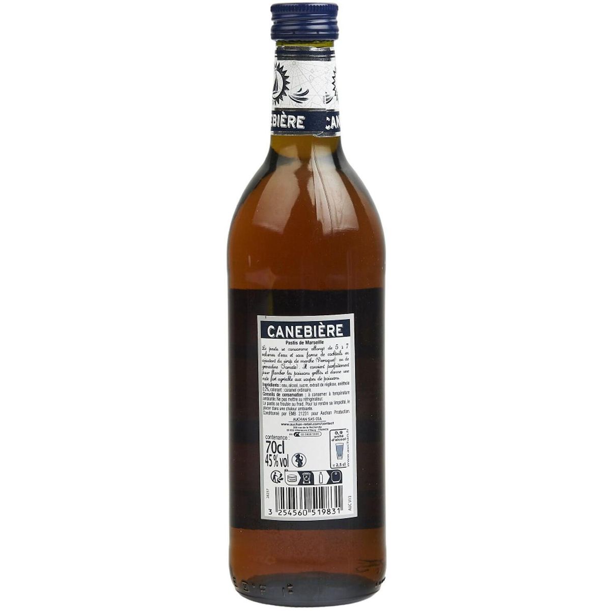 CANEBIERE Pastis de Marseille 45% 70cl