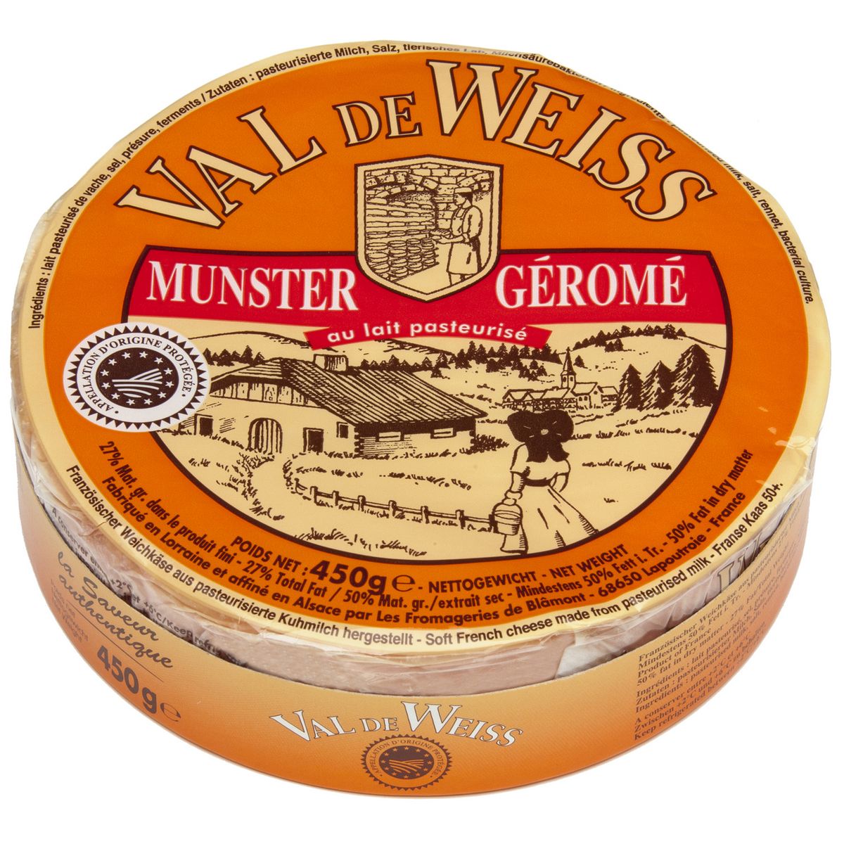 VAL DE WEISS Munster géromé AOP 450g