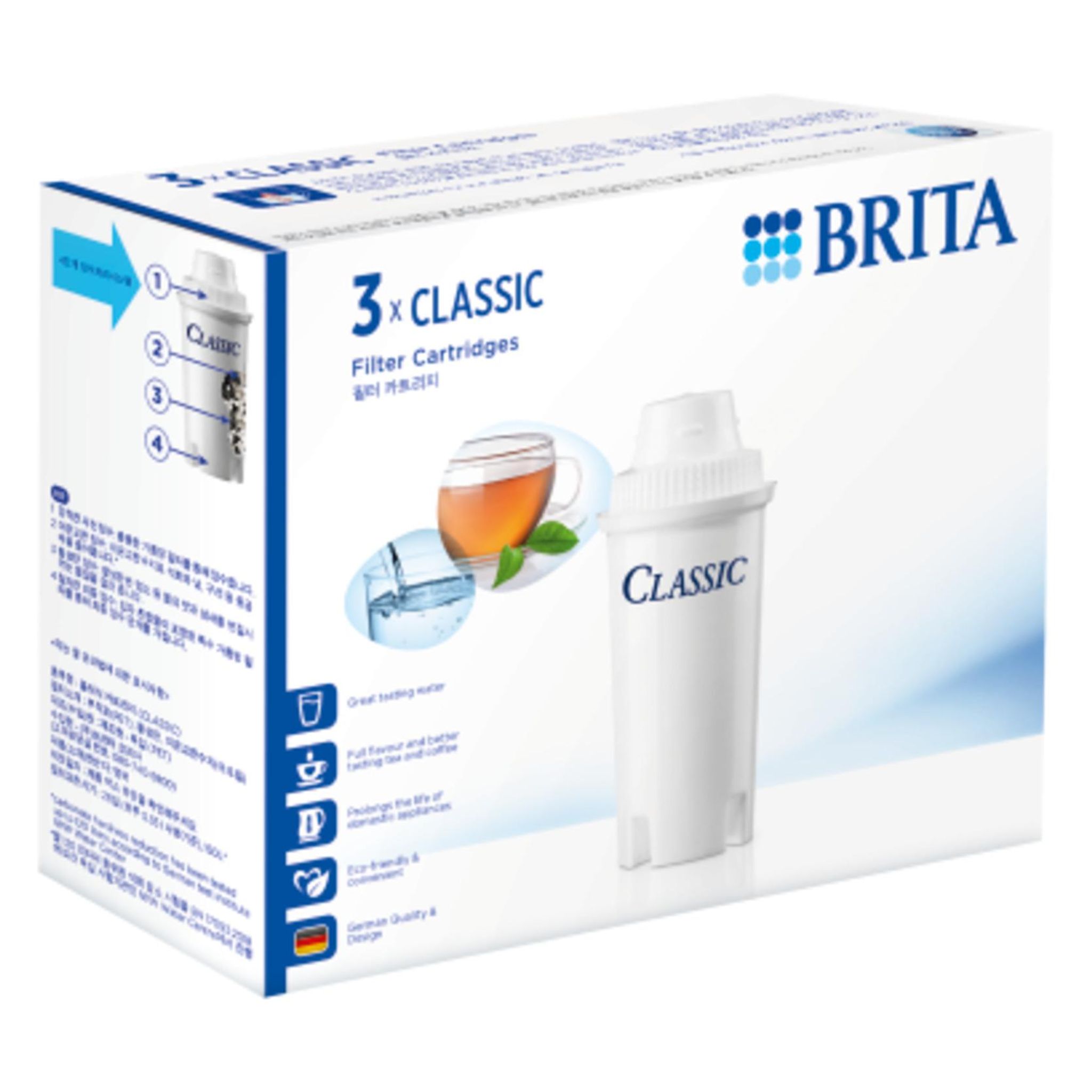 BRITA Lot de 3 cartouches filtre CLASSIC