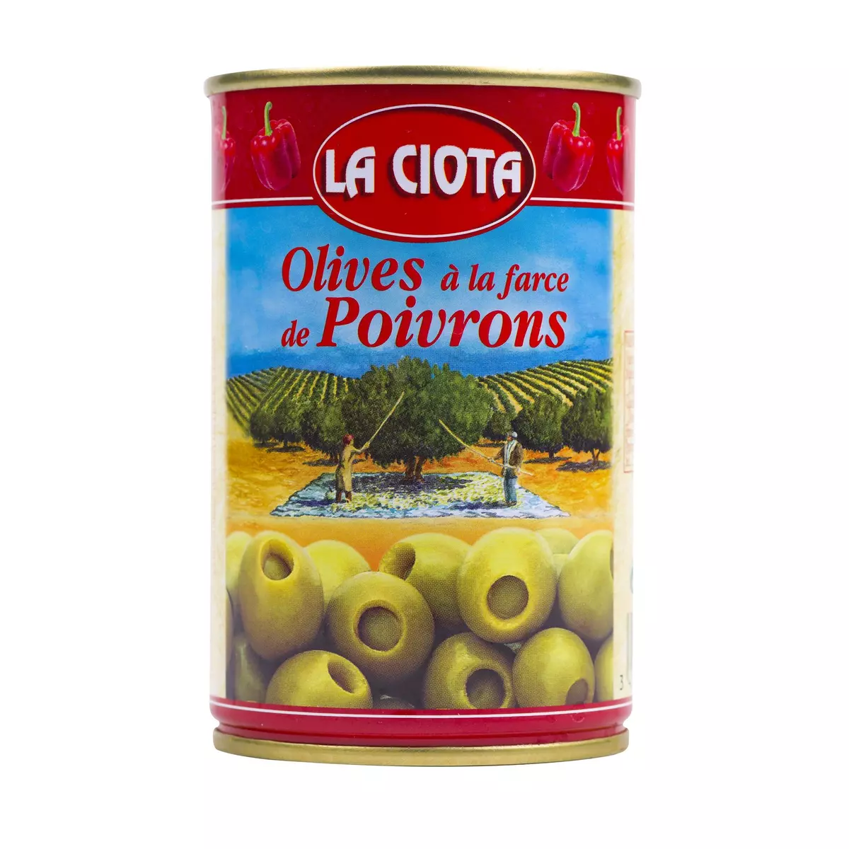 LA CIOTA Olives à la farce de poivrons 120g