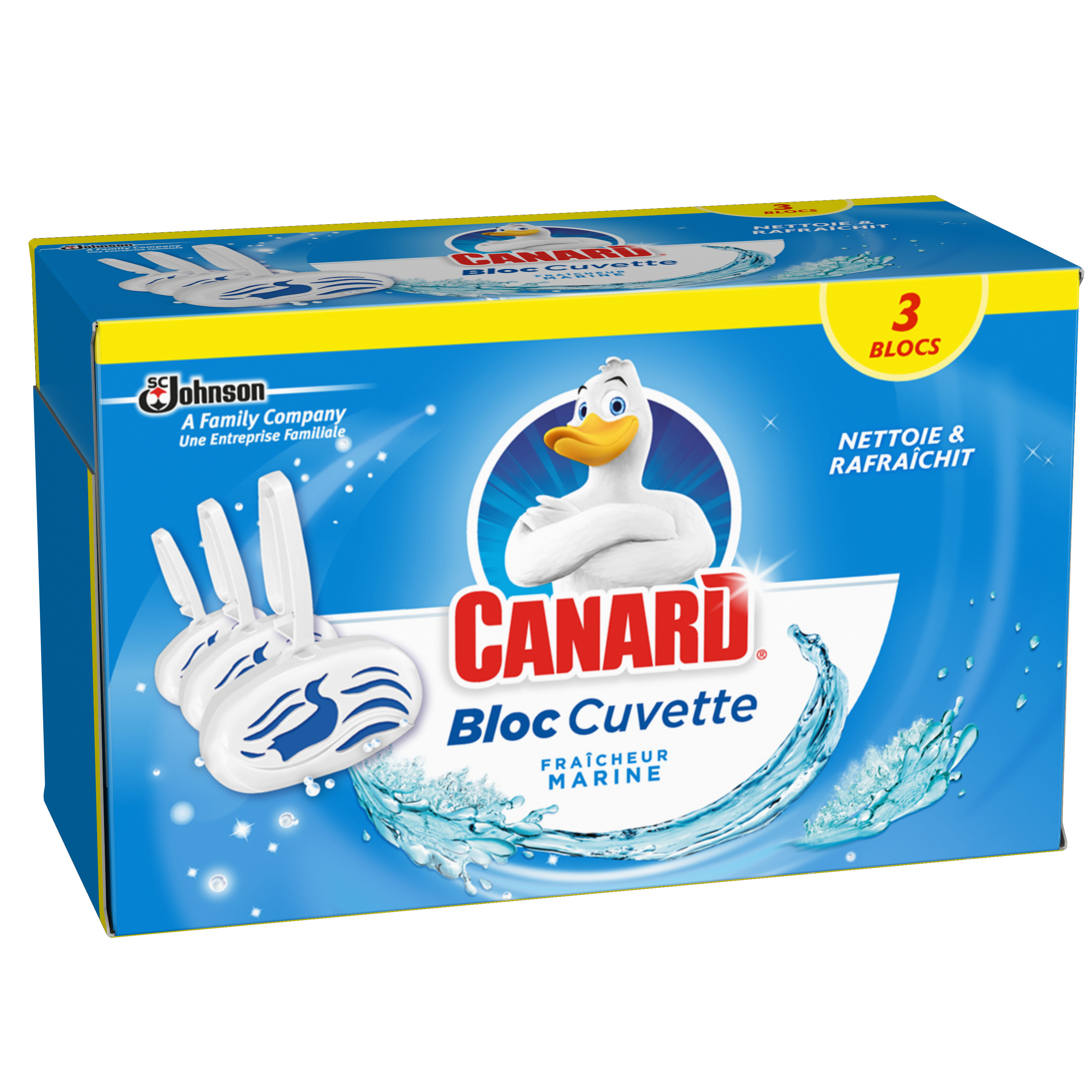 Voir la diapositive 2 : CANARD Blocs WC fraîcheur marine 3 blocs