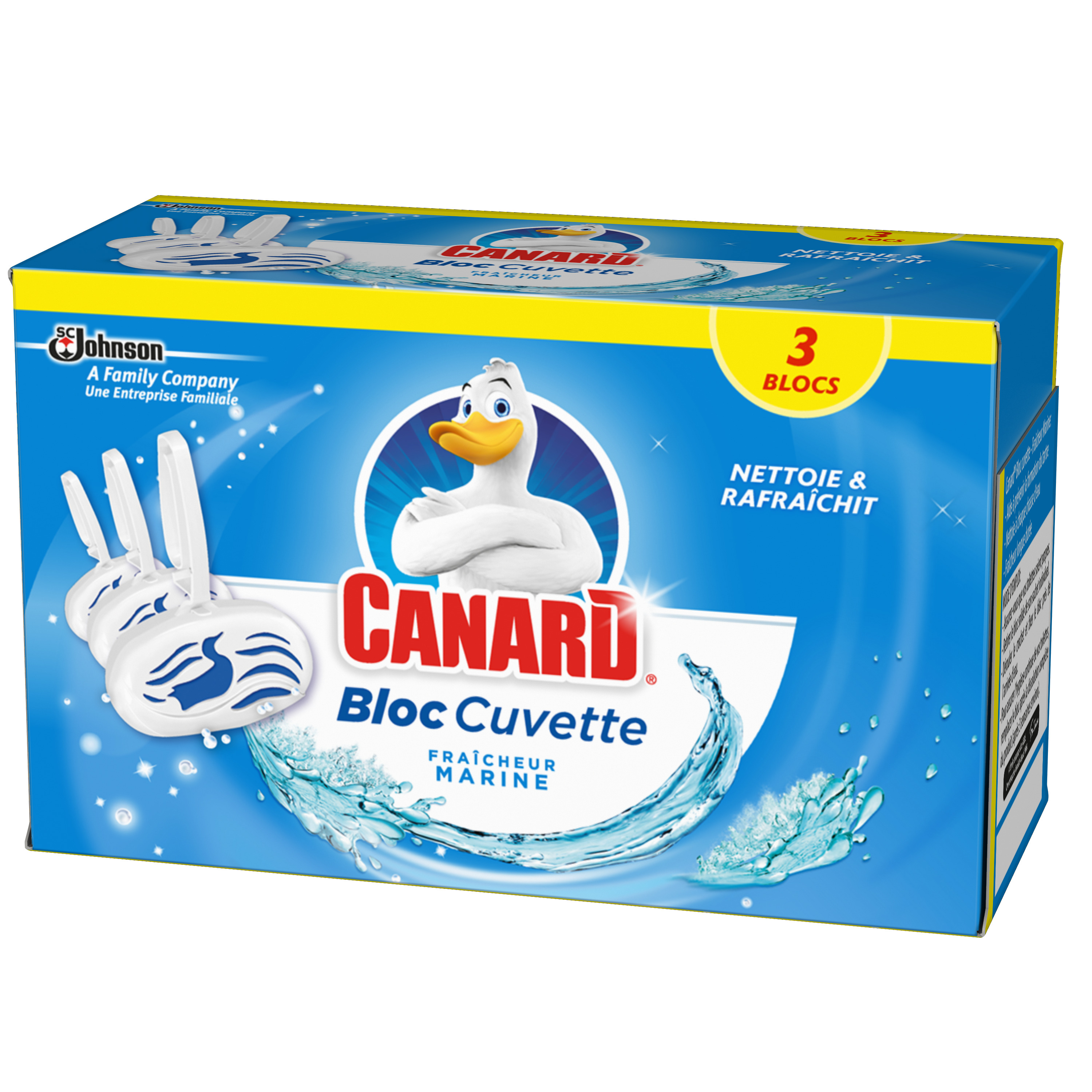 Voir la diapositive 3 : CANARD Blocs WC fraîcheur marine 3 blocs