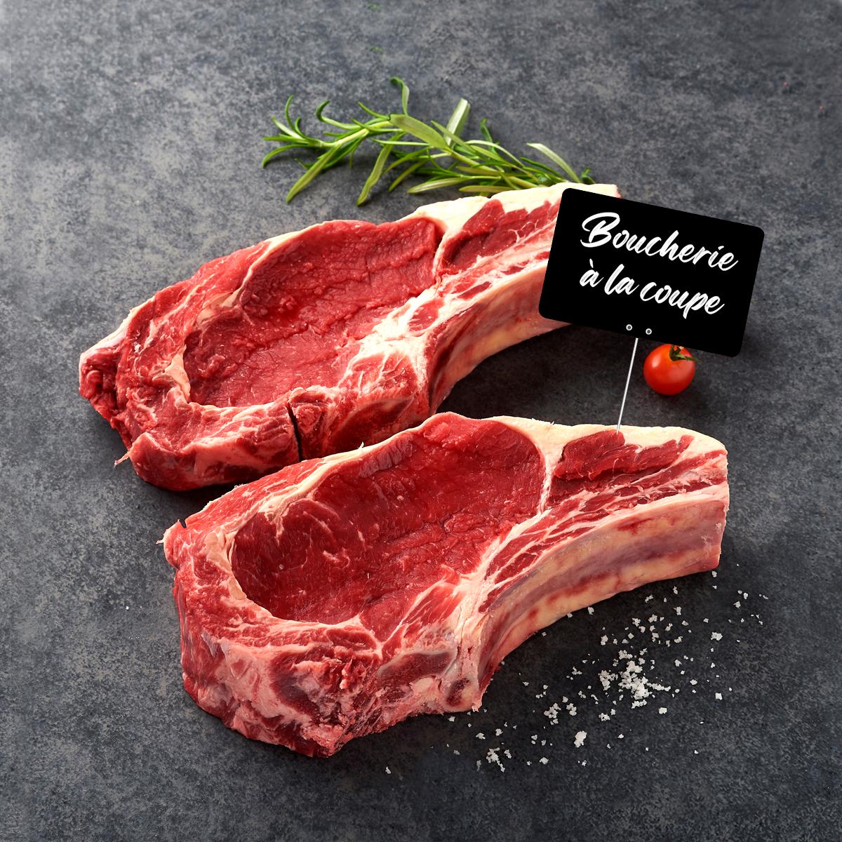 MON BOUCHER Côte de boeuf *** avec os à griller 4 portions 1.06 kg à 1.6 kg