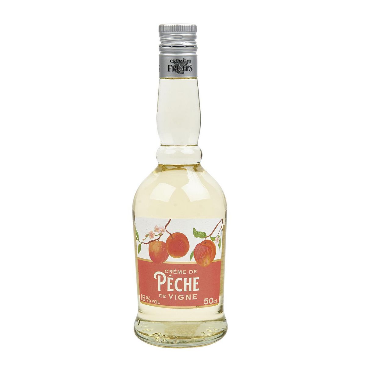 AUCHAN Crème de pêche 15% 50cl
